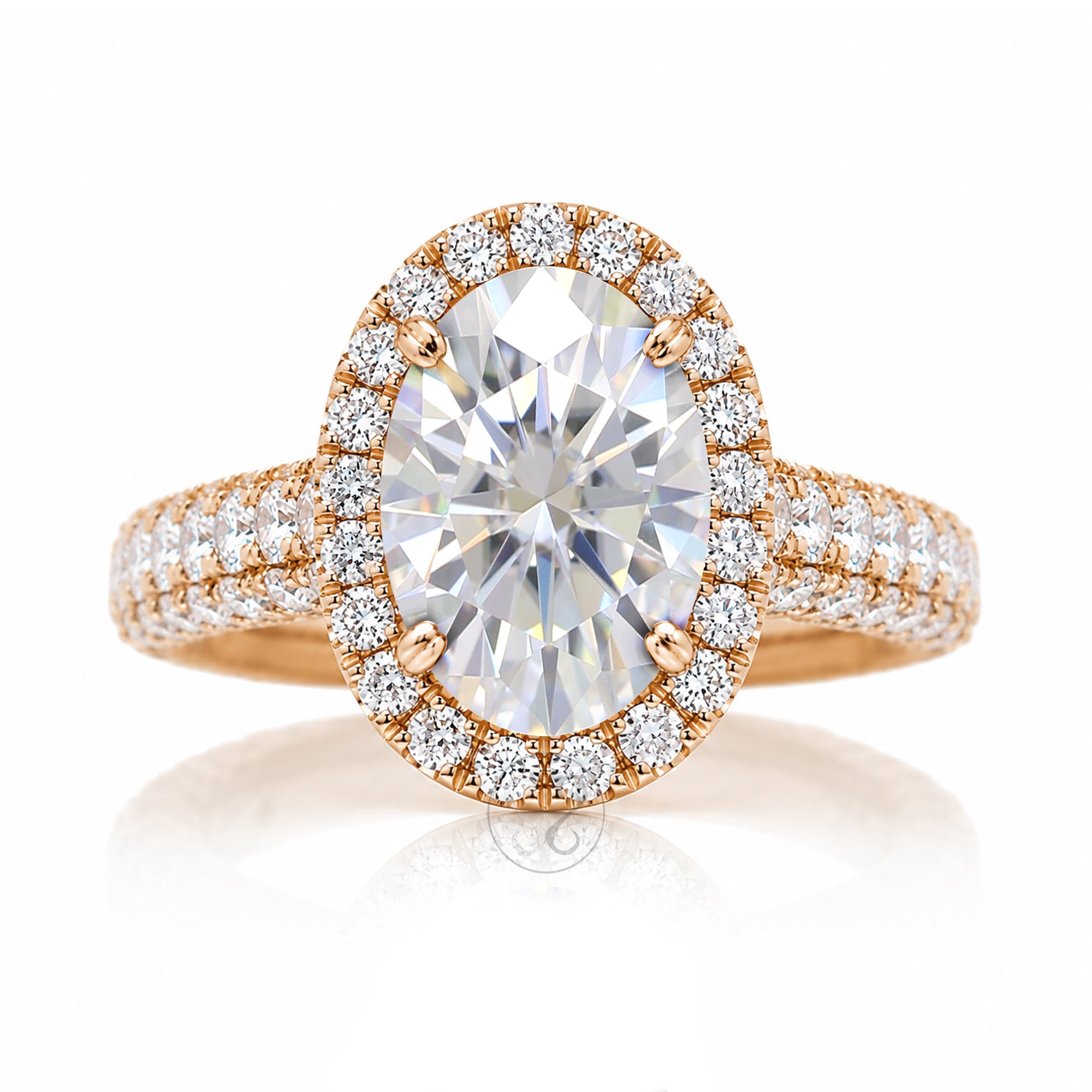 The Tamara Oval Moissanite Ring