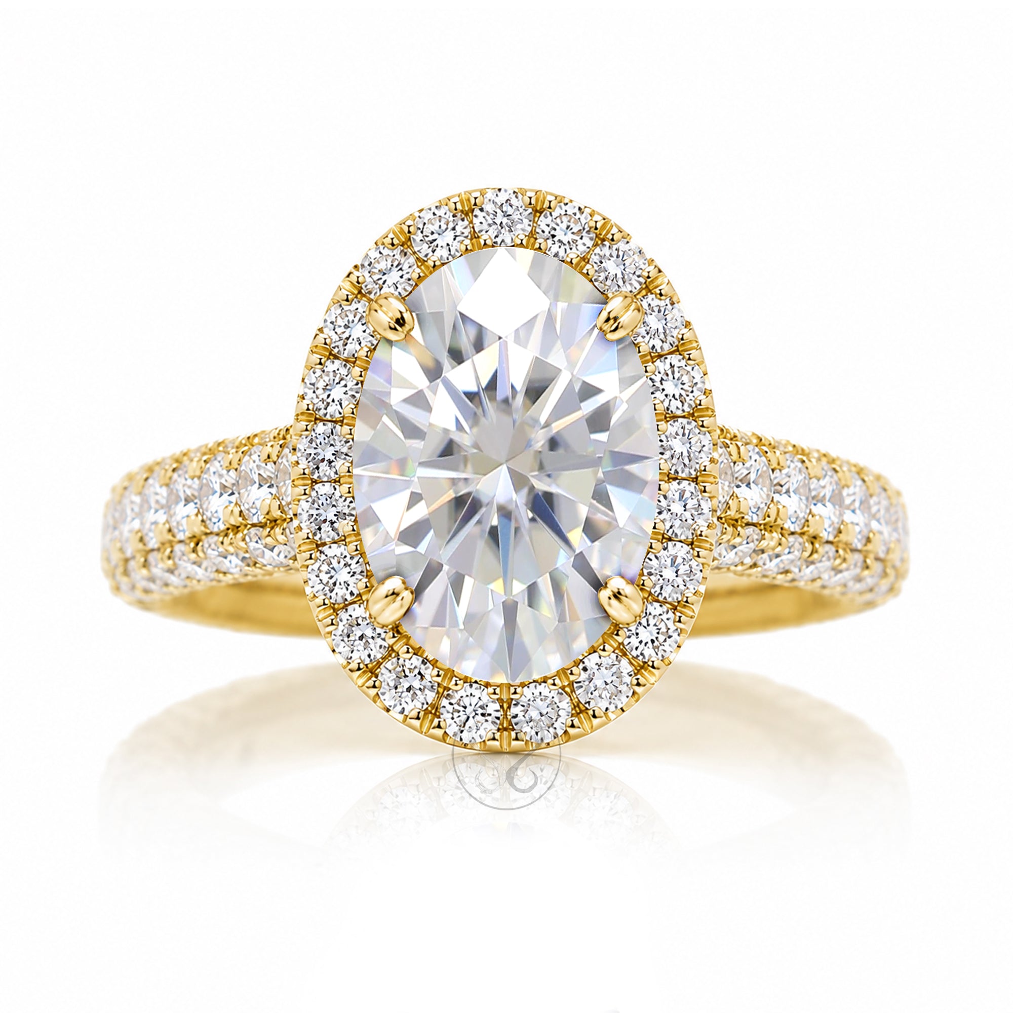 The Tamara Oval Moissanite Ring