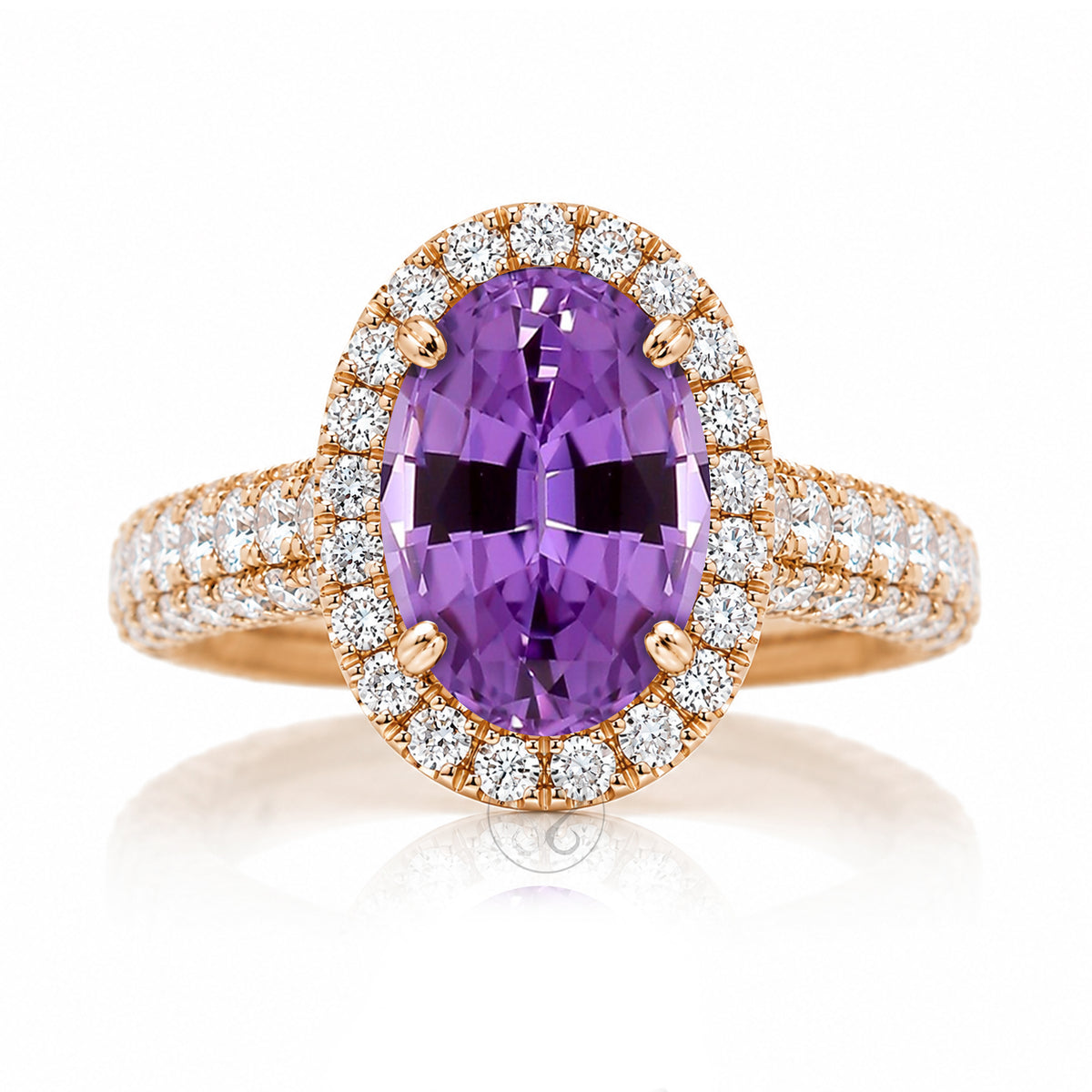 The Tamara Oval Amethyst Ring