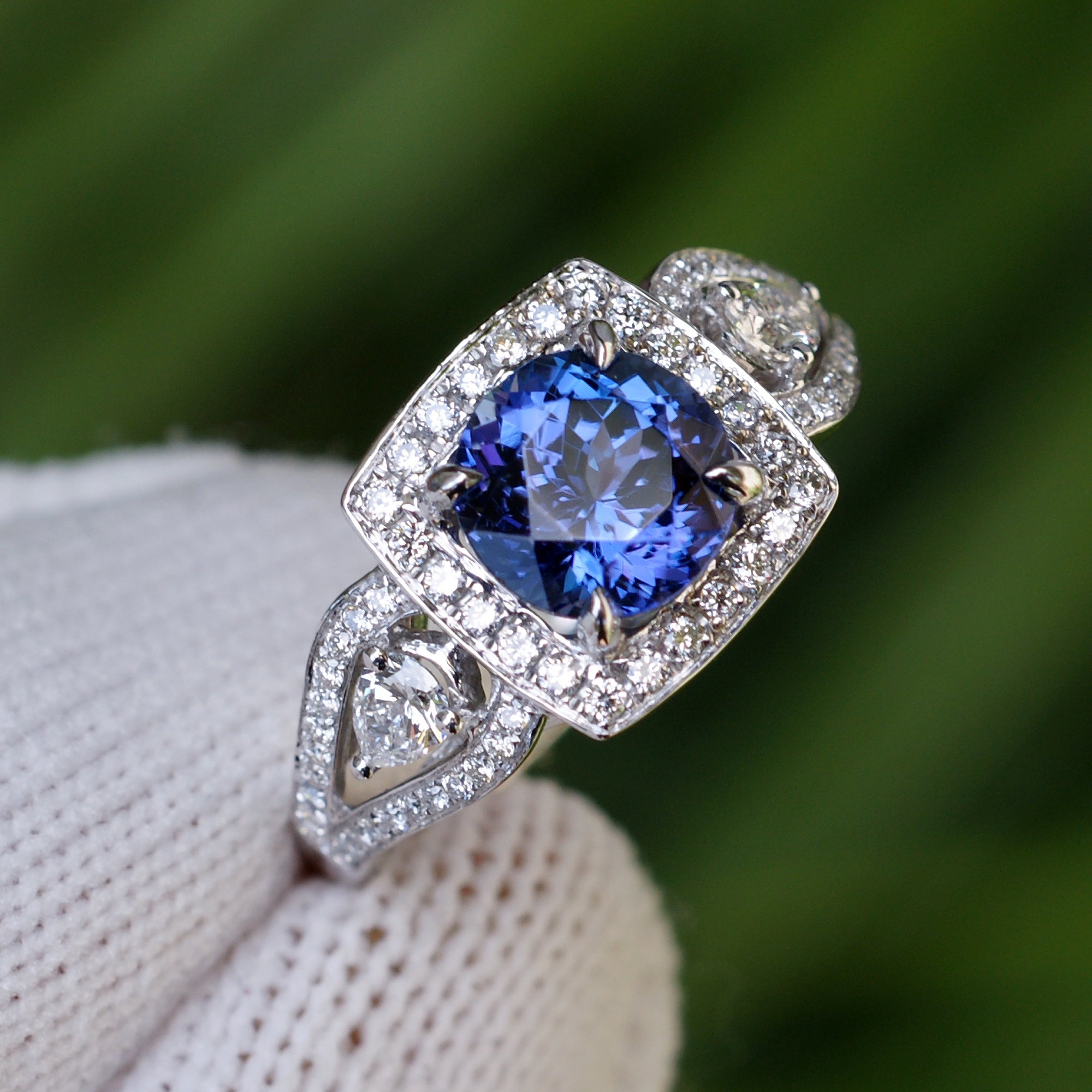 The Valerie Round Tanzanite Ring (7.5mm)