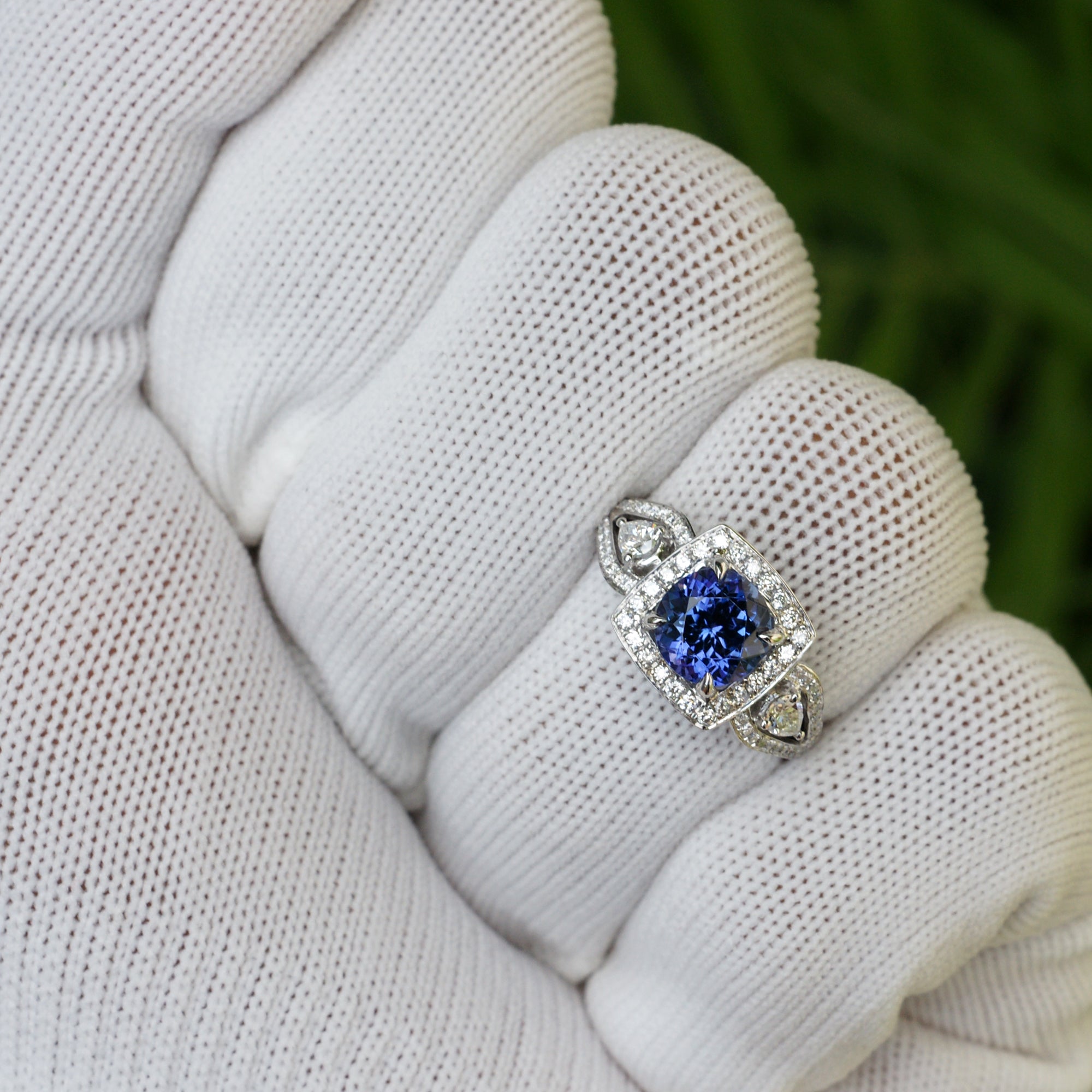 The Valerie Round Tanzanite Ring (7.5mm)
