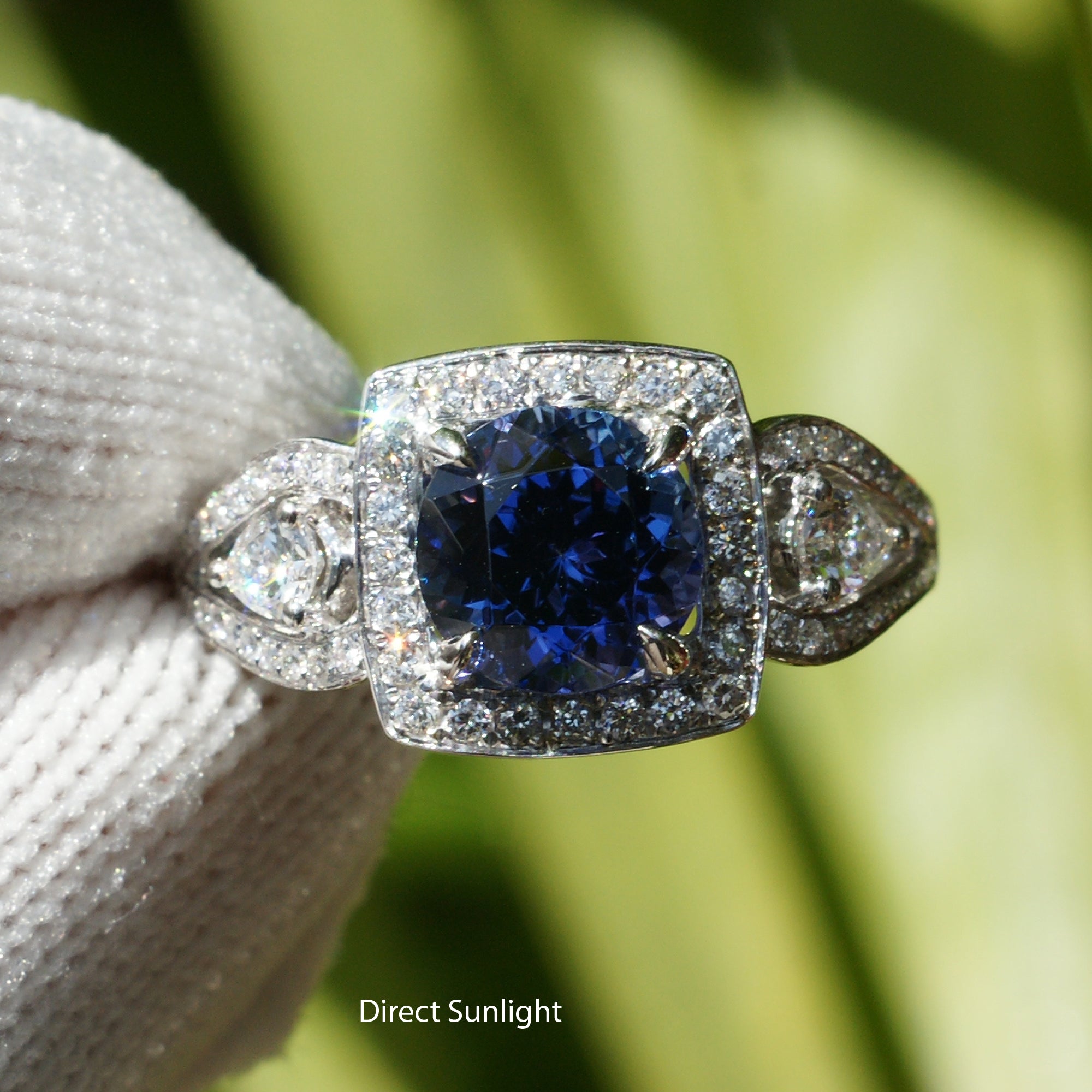 The Valerie Round Tanzanite Ring (7.5mm)