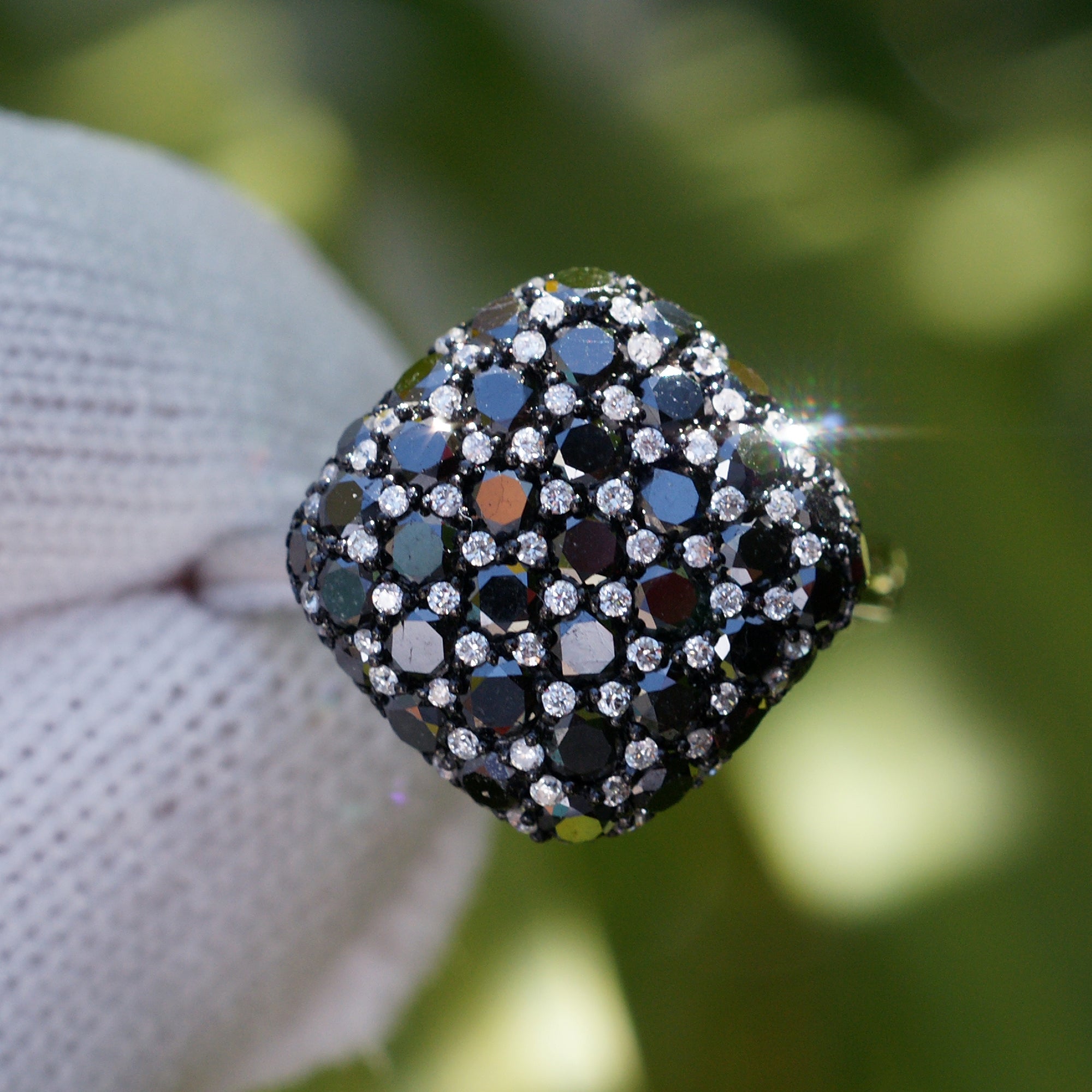 The Zane Cushion Black Diamond Ring (2.12 ct t.w.)