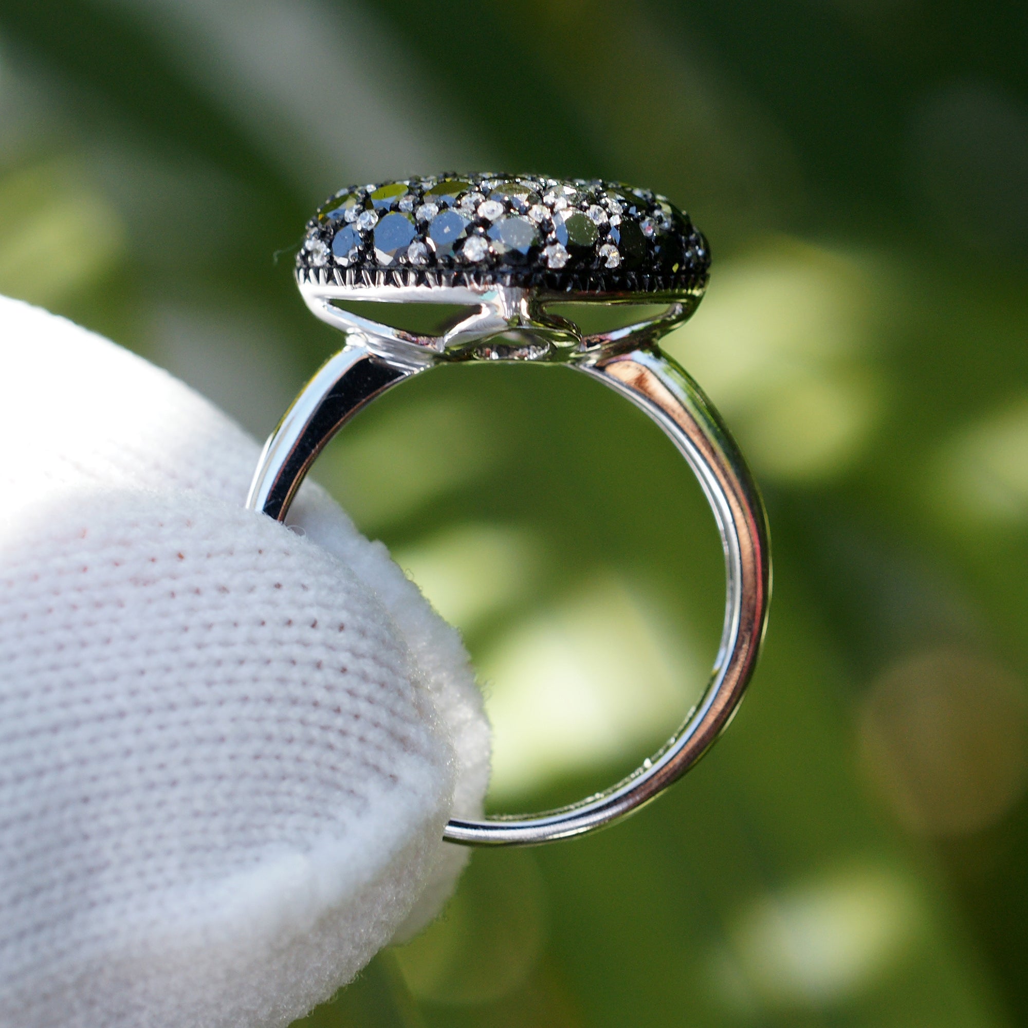 The Zane Cushion Black Diamond Ring (2.12 ct t.w.)