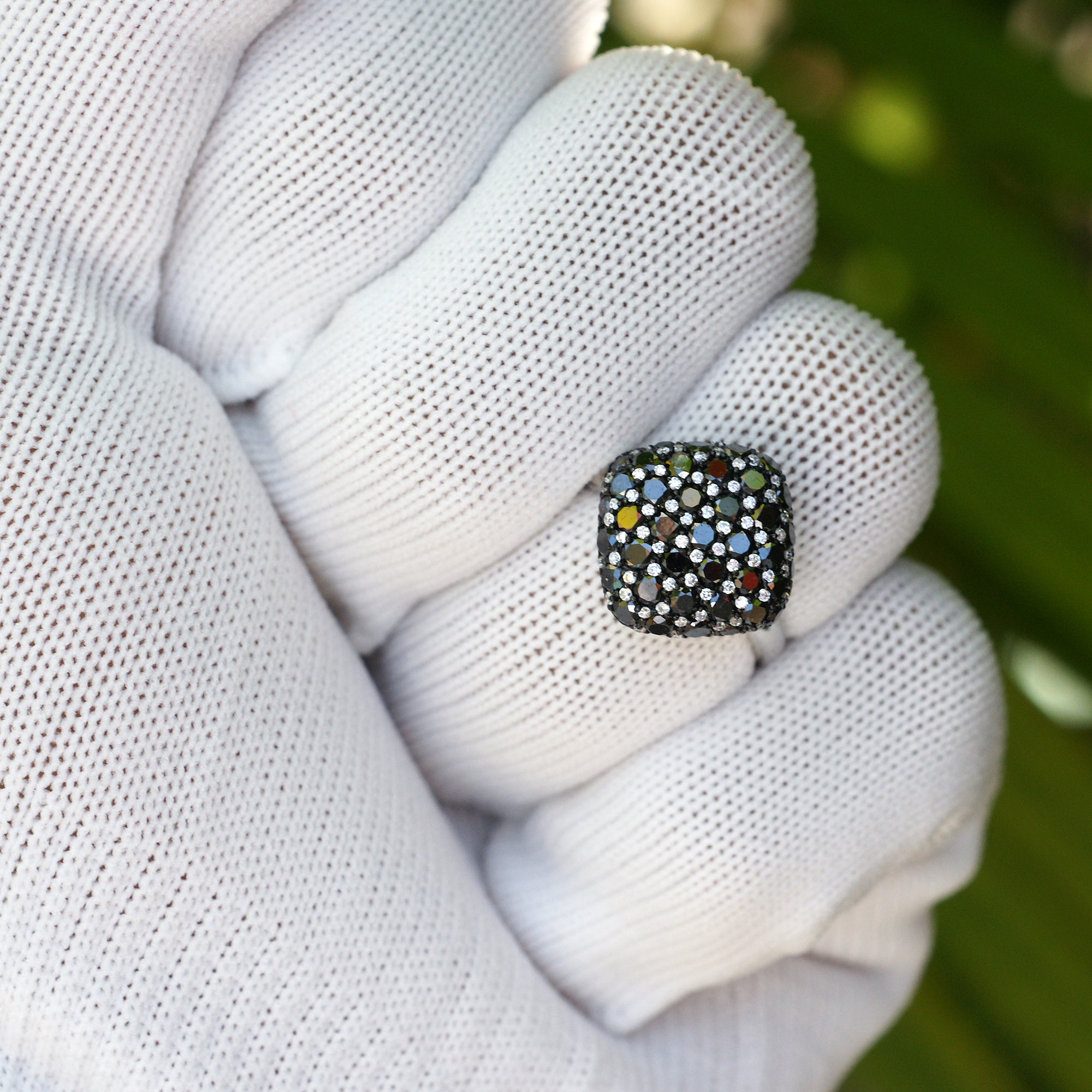 The Zane Cushion Black Diamond Ring (2.12 ct t.w.)