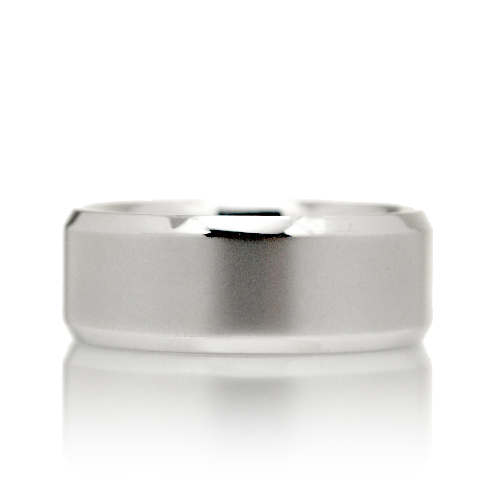 Beveled edge sales wedding band
