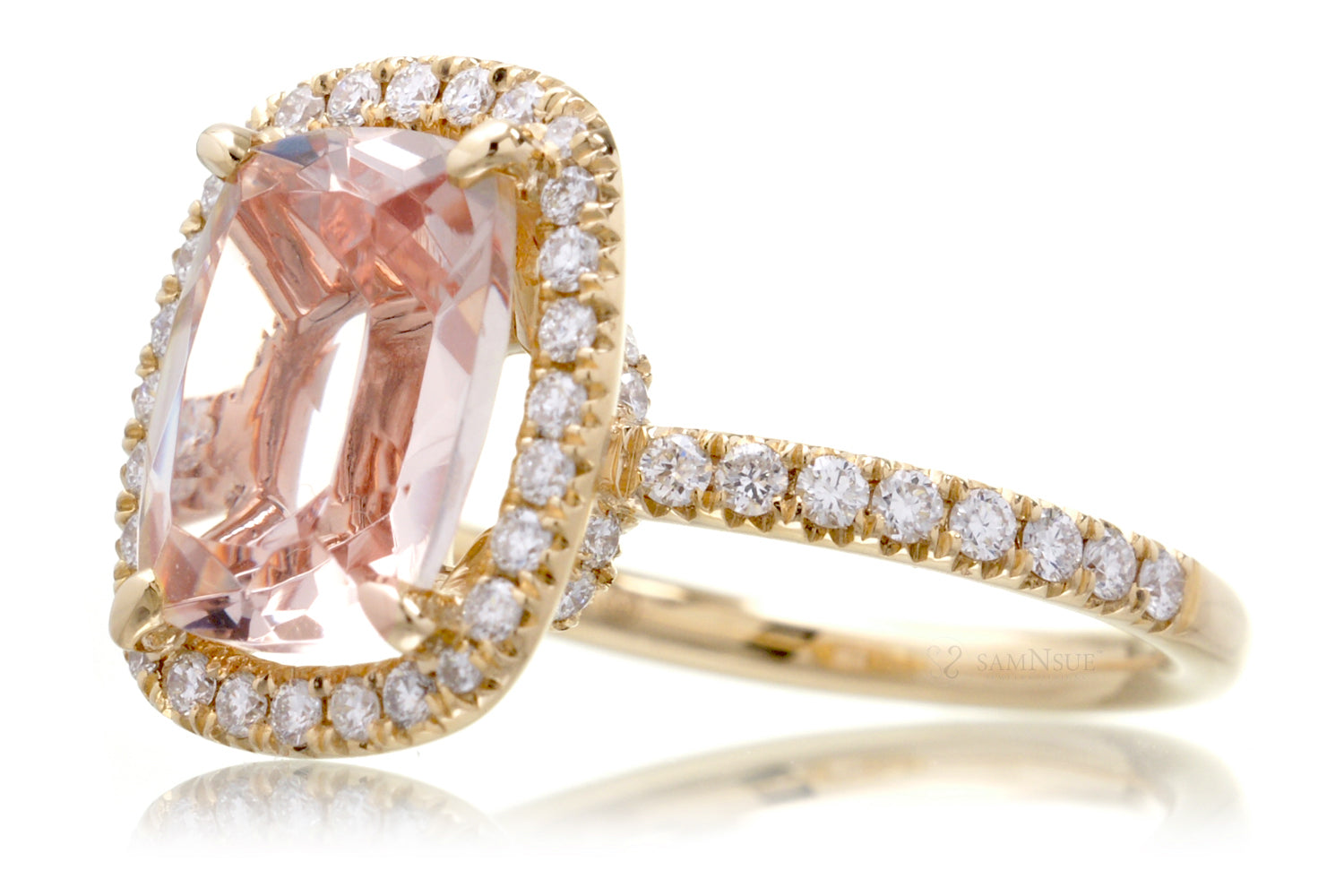 The Drenched Cushion Morganite