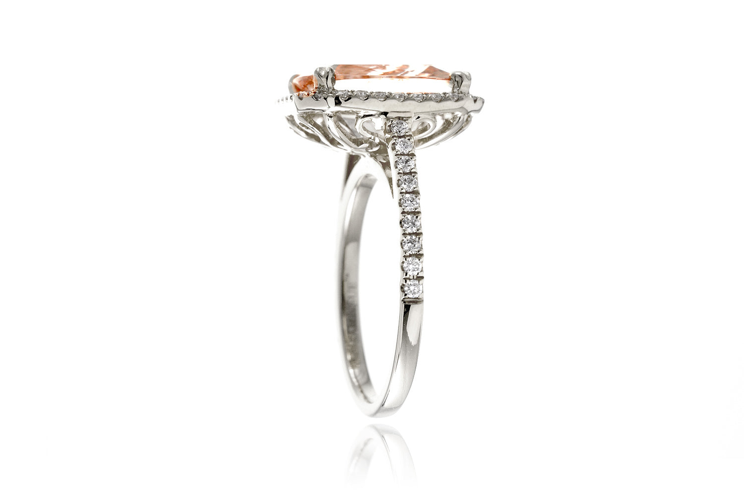 The Signature Cushion Morganite Ring