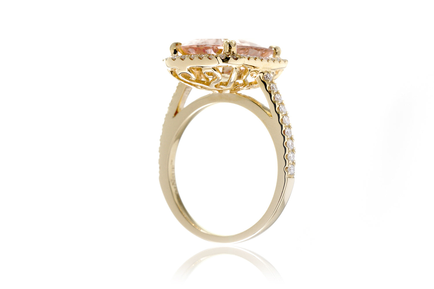 The Signature Cushion Morganite Ring