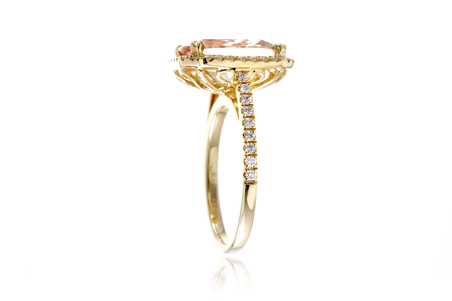 The Signature Cushion Morganite Ring