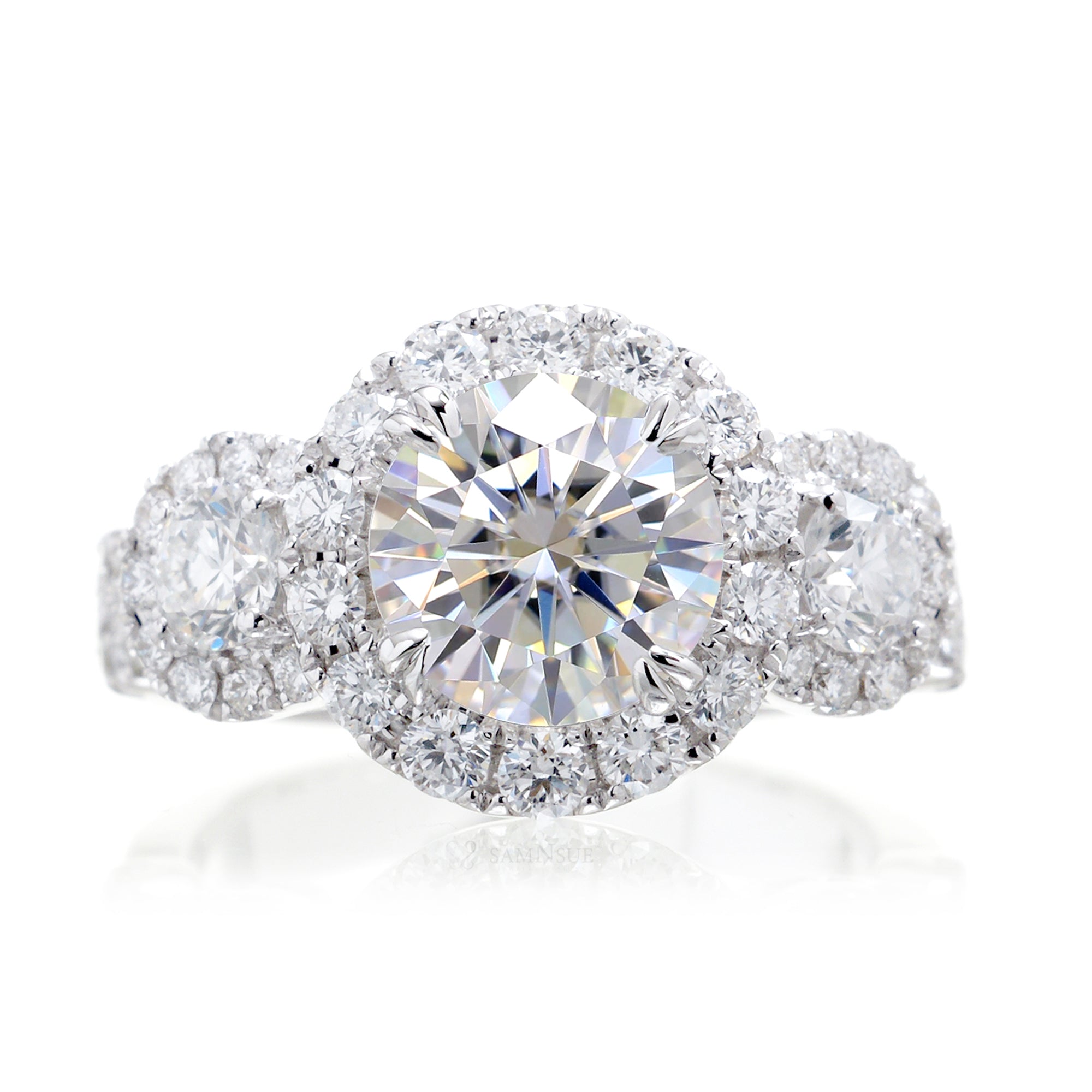 The Margaret Round Moissanite