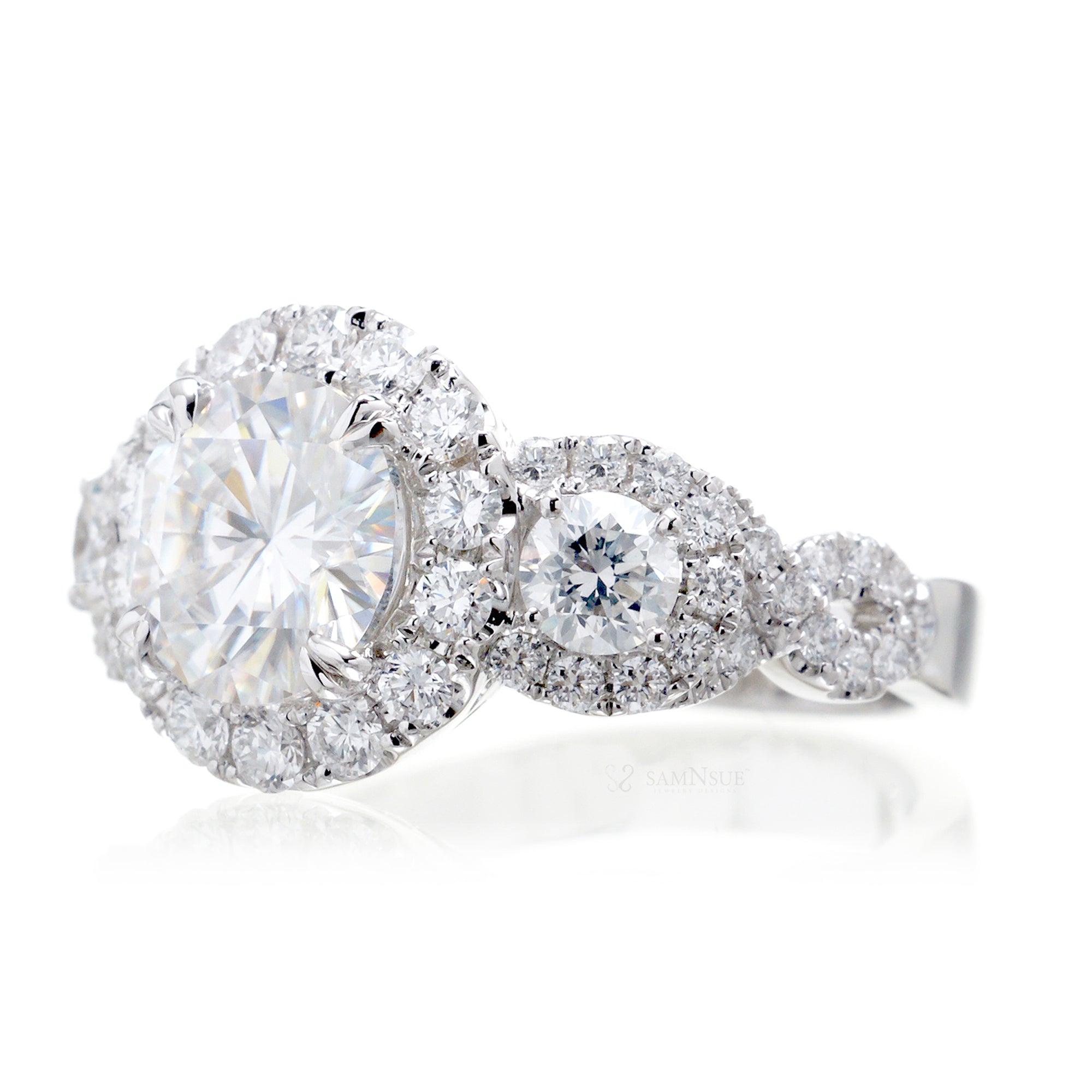 The Margaret Round Moissanite