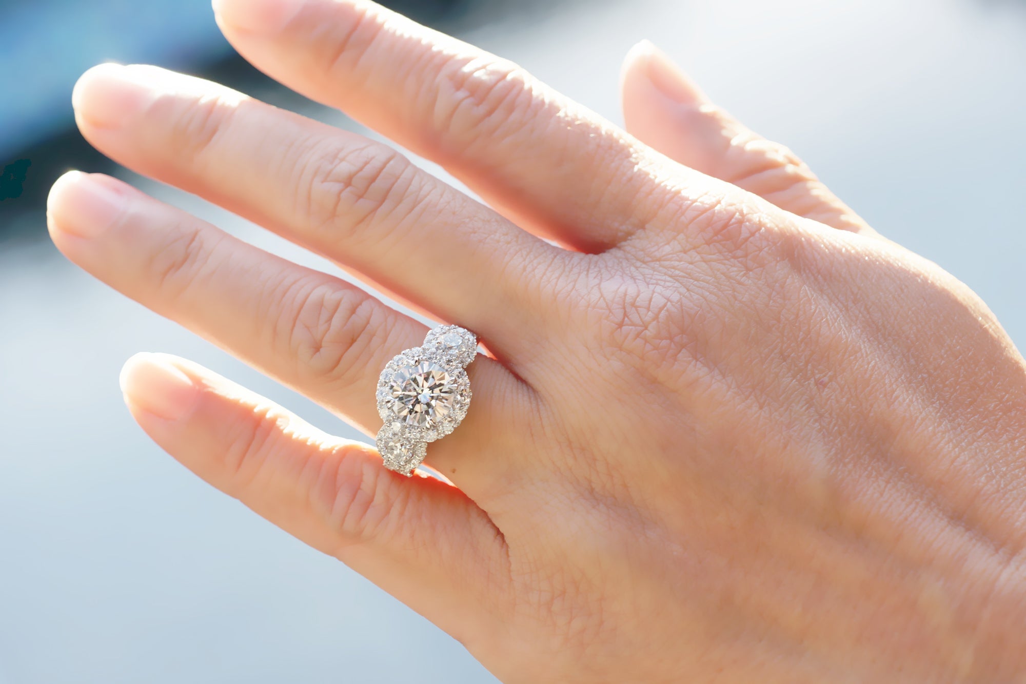 The Margaret Round Moissanite