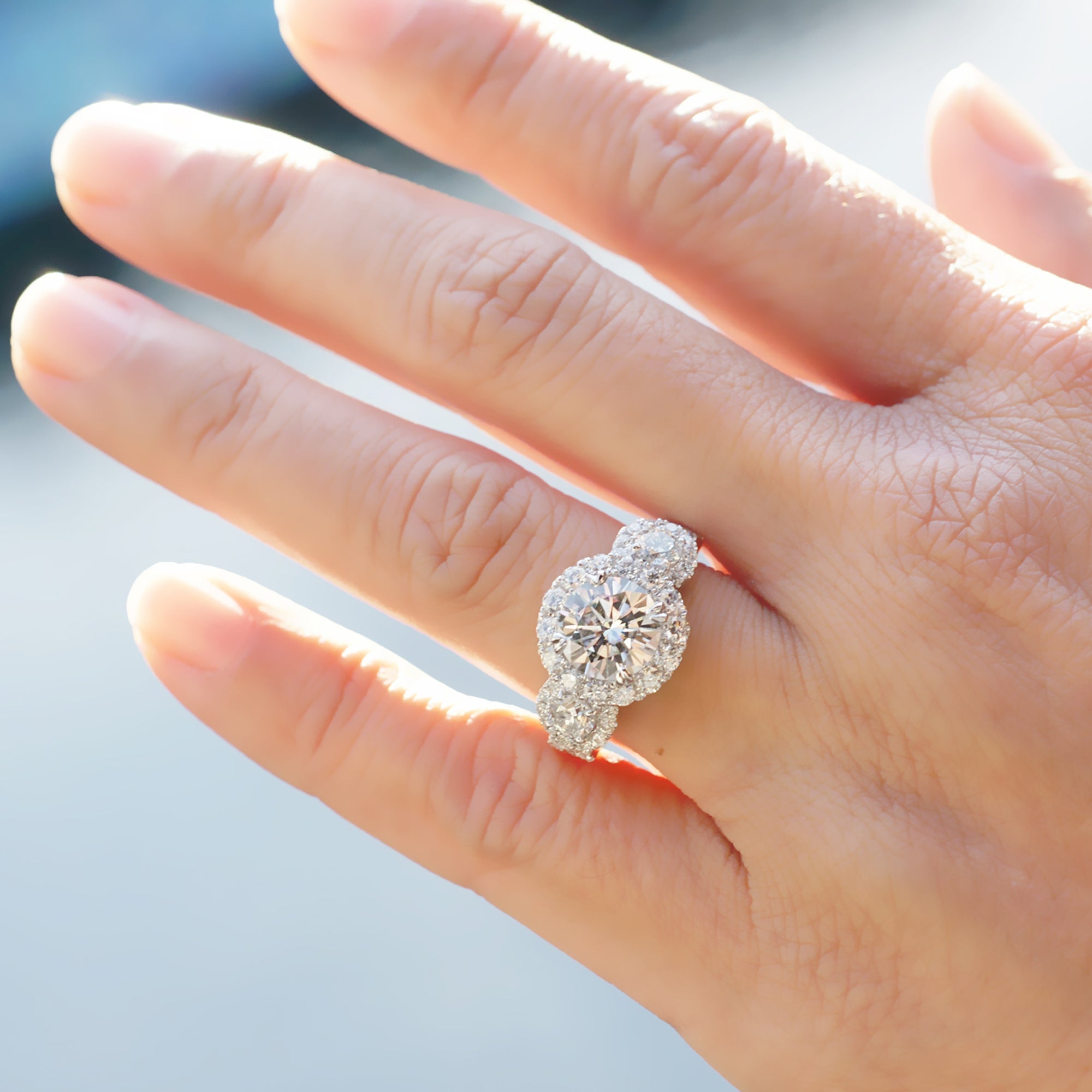 The Margaret Round Moissanite