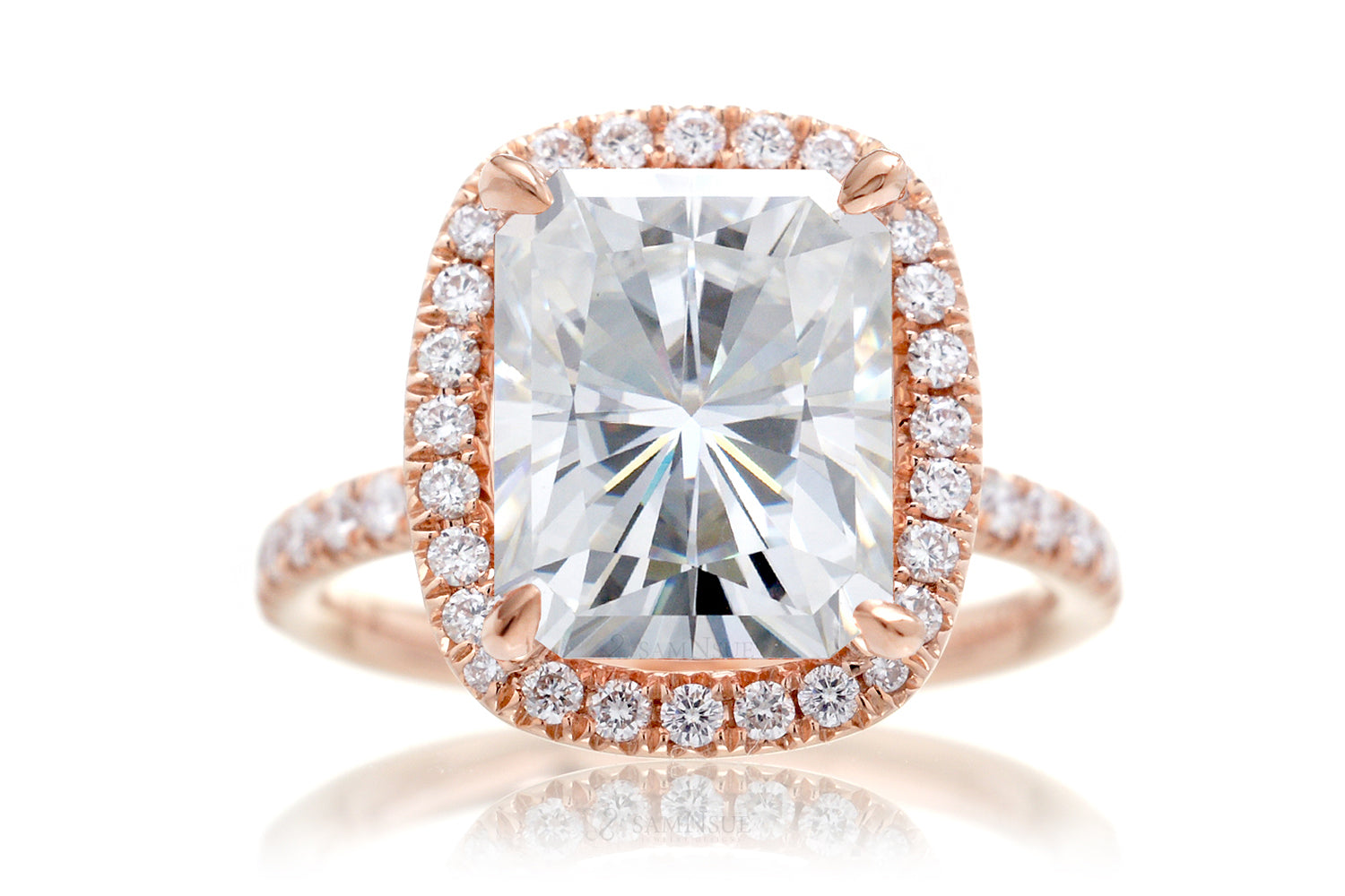 The Drenched Radiant Moissanite