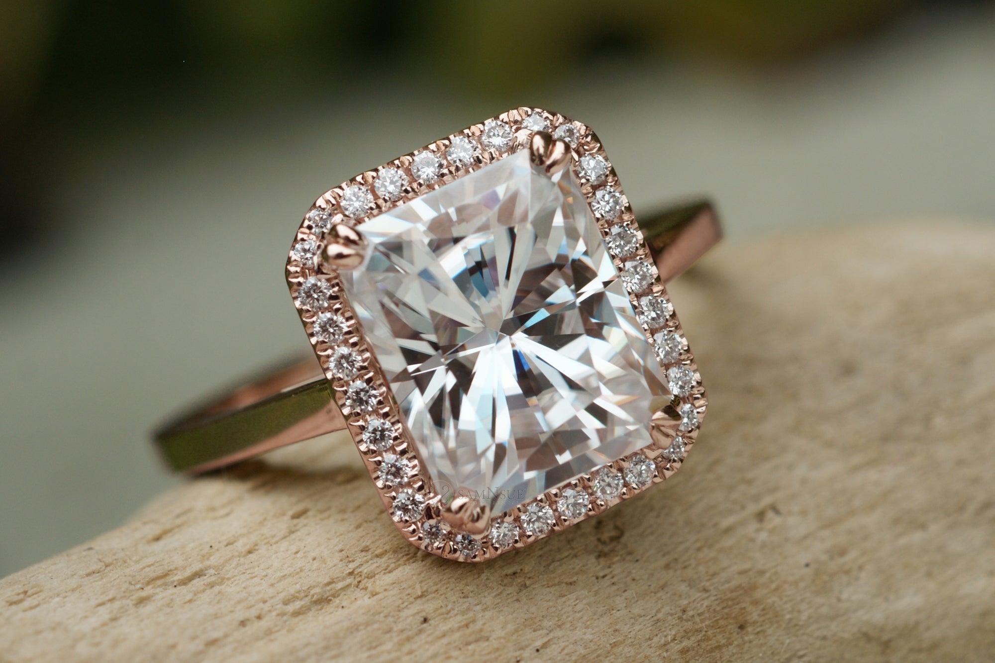The Signature Radiant Moissanite Ring