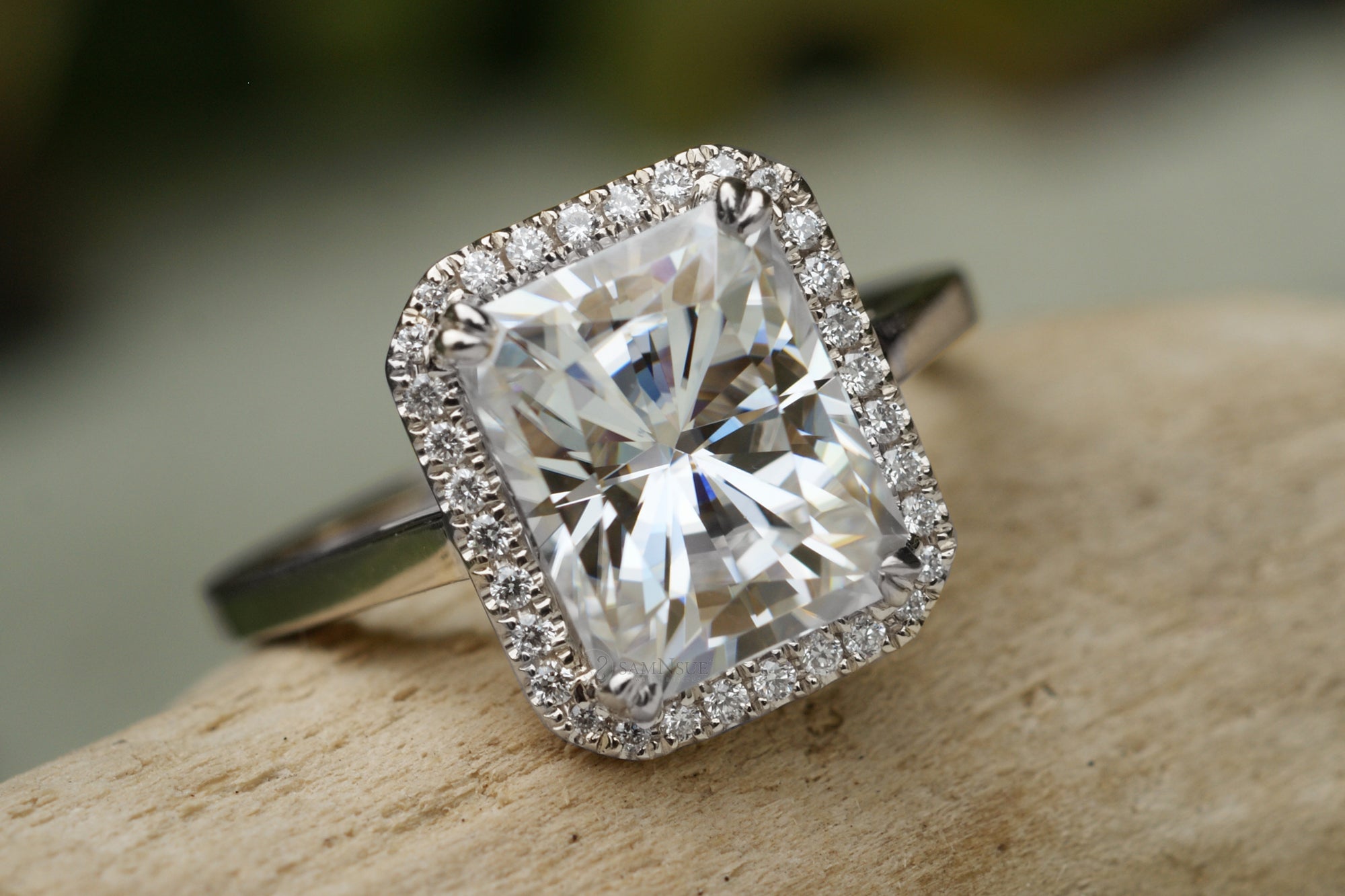 The Signature Radiant Moissanite Ring