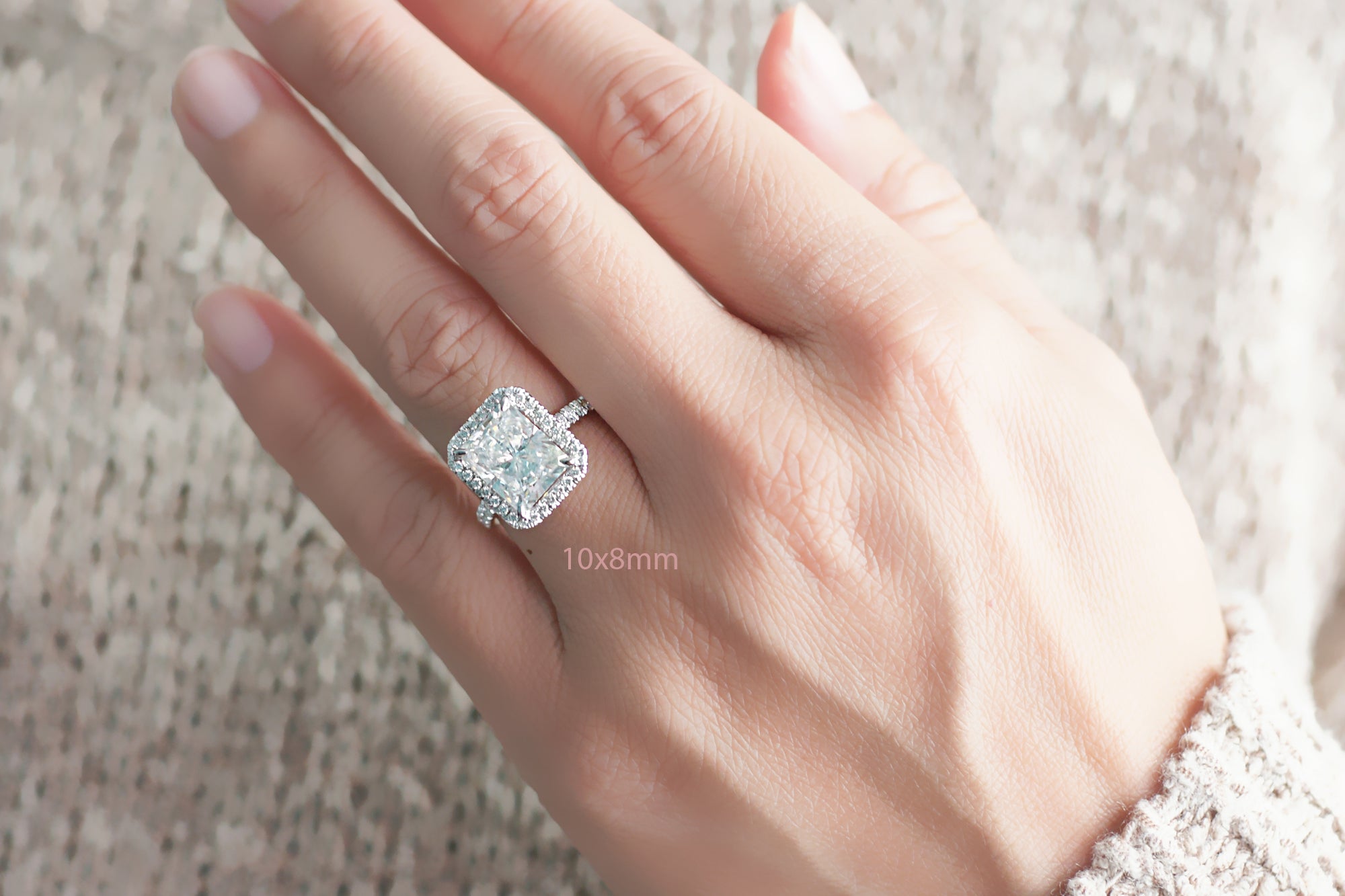 The Signature Radiant Moissanite Ring