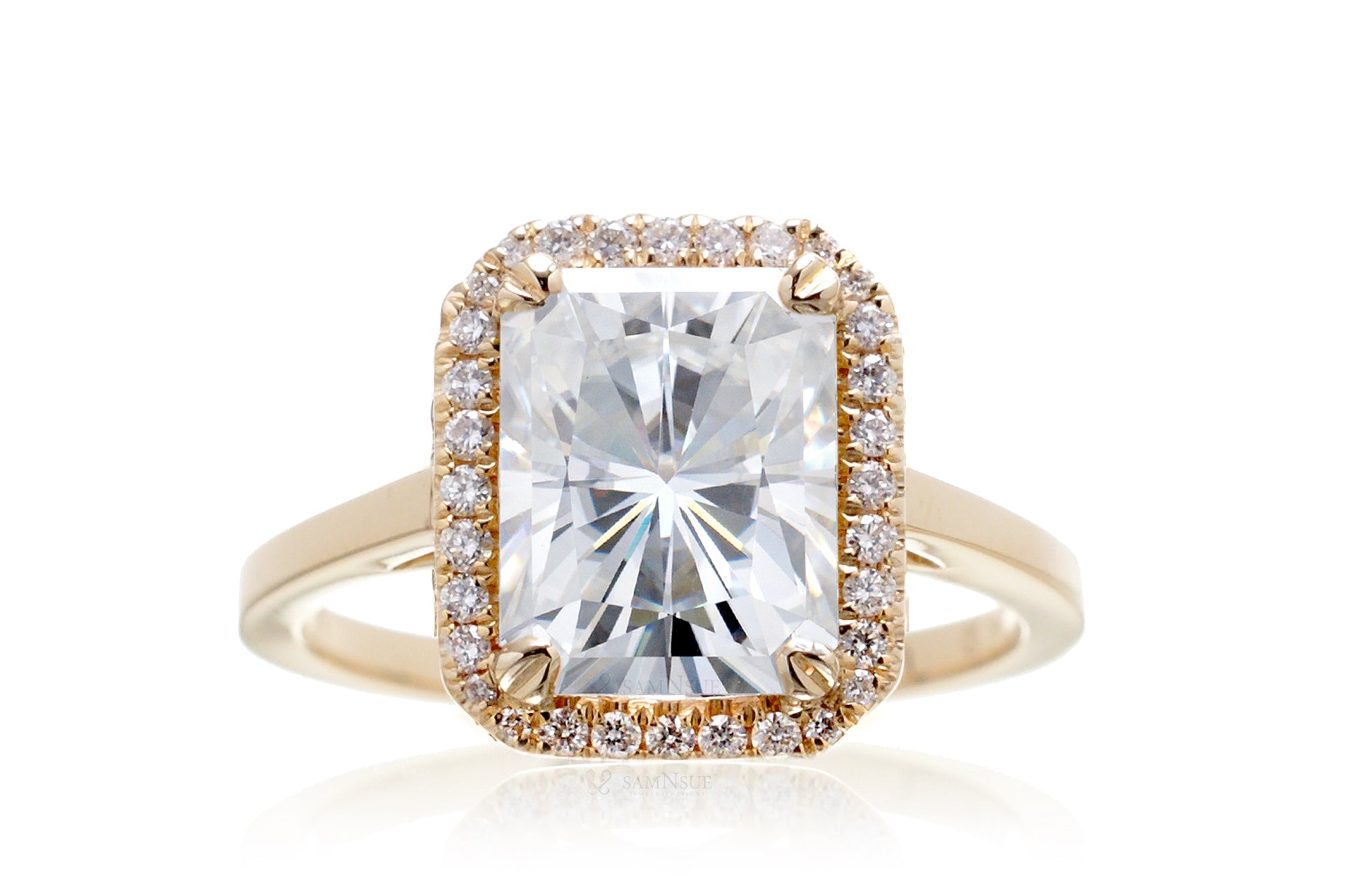 The Signature Radiant Moissanite Ring