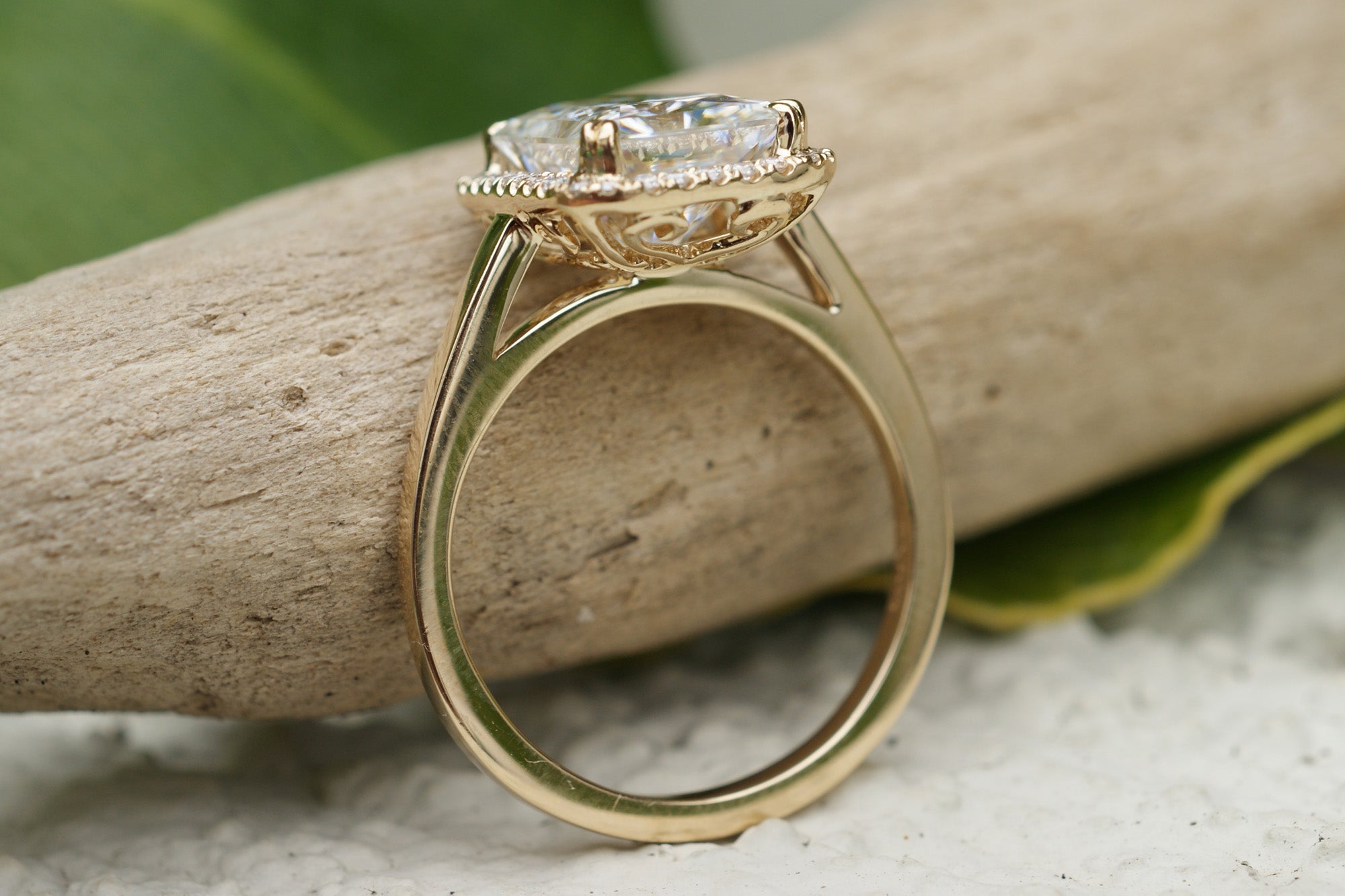 The Signature Radiant Moissanite Ring