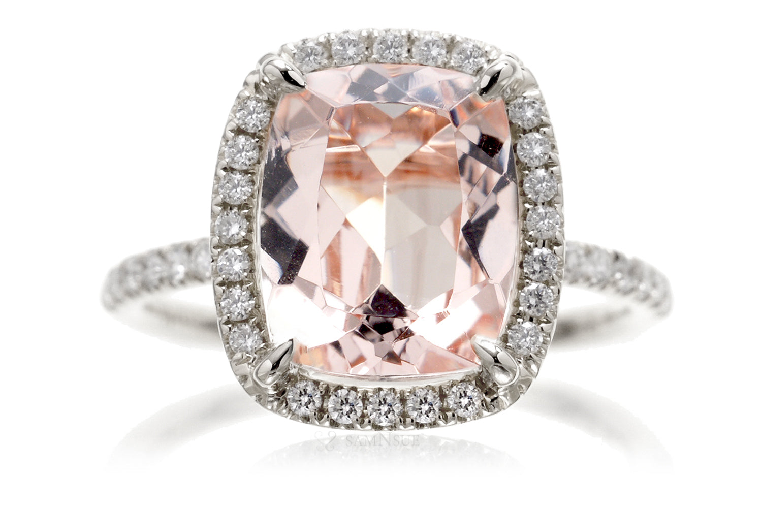 The Drenched Cushion Morganite