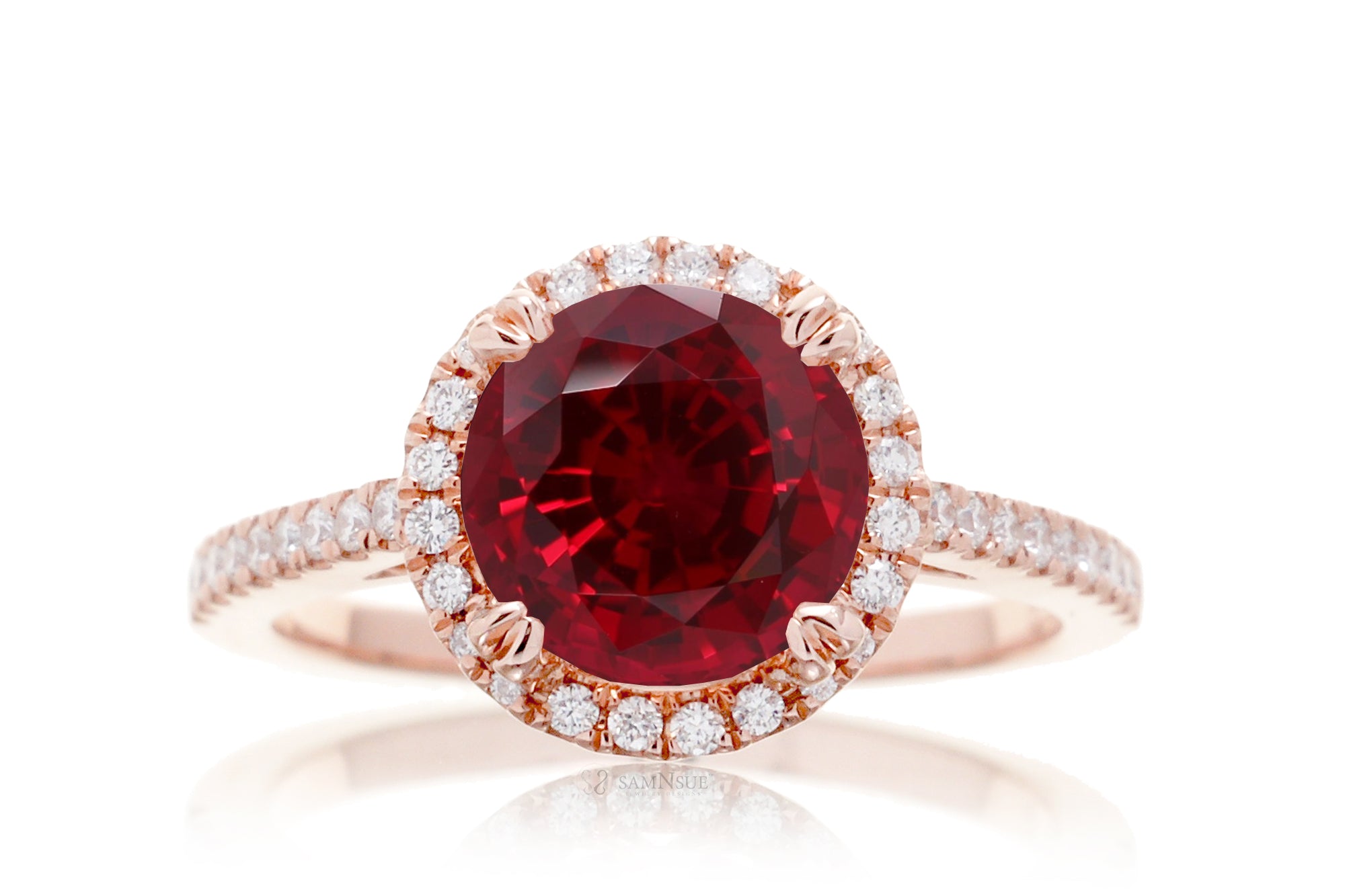 The Signature Round Lab-Grown Ruby