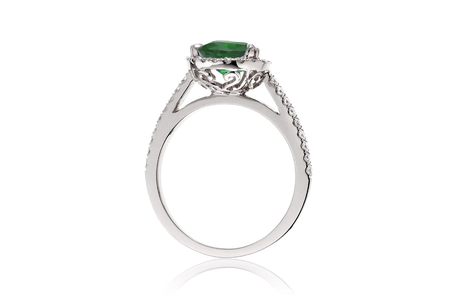 The Signature Round Green Emerald (Lab Grown)