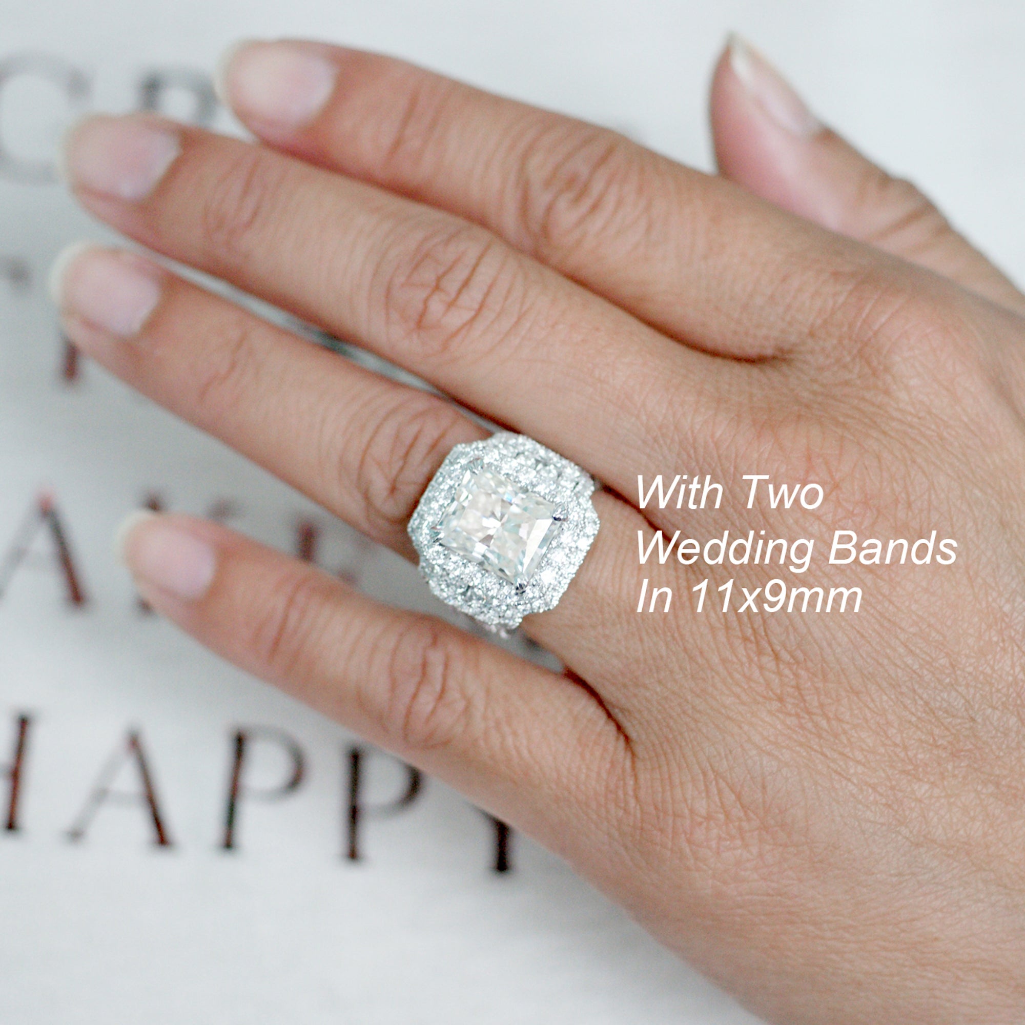 The Sydney Radiant Moissanite Ring