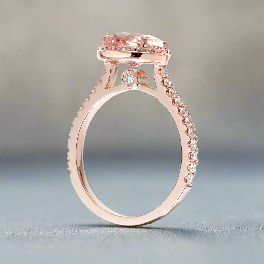 The Sunset Pear Morganite