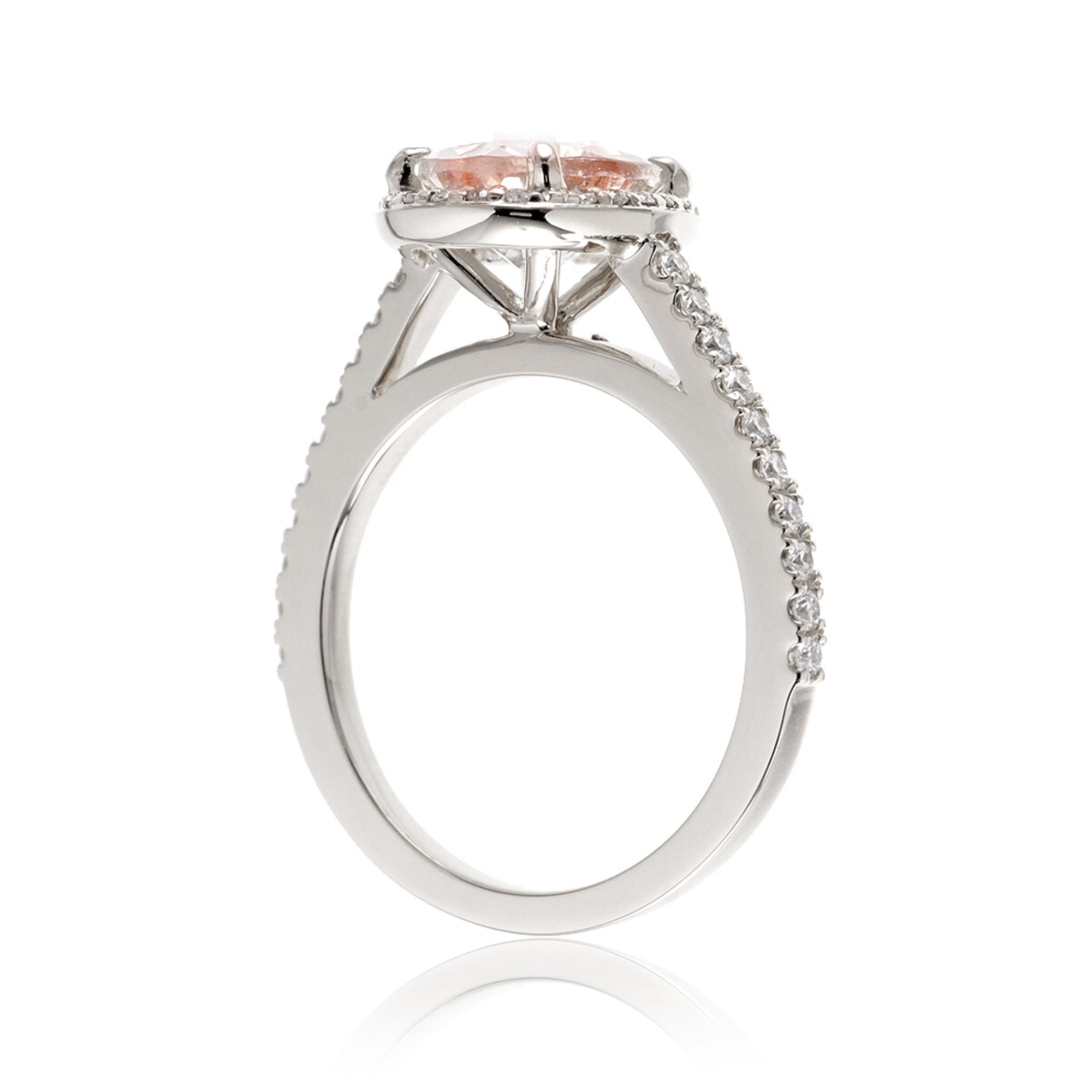 The Steffy Oval Cut Moissanite Ring