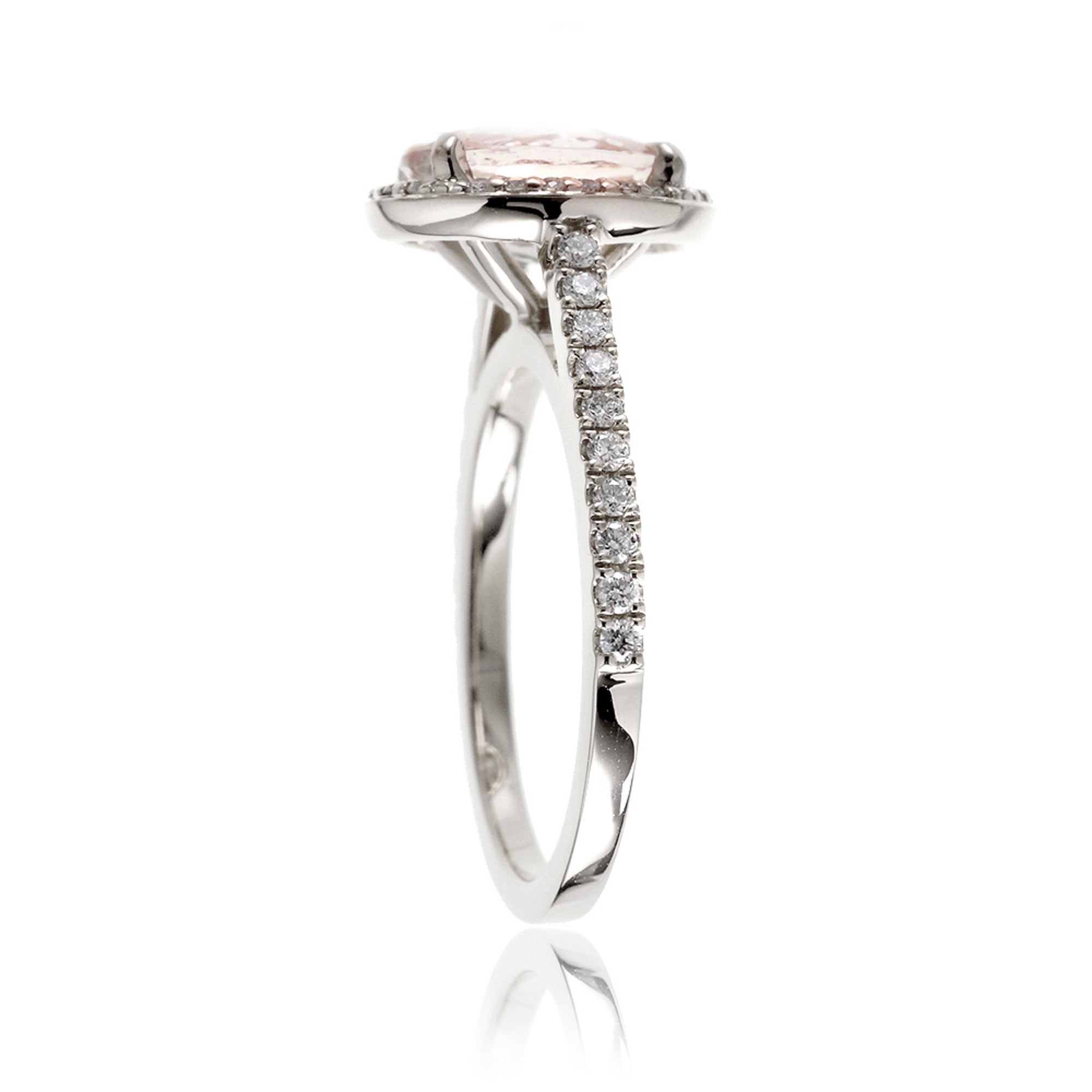 The Steffy Oval Cut Moissanite Ring