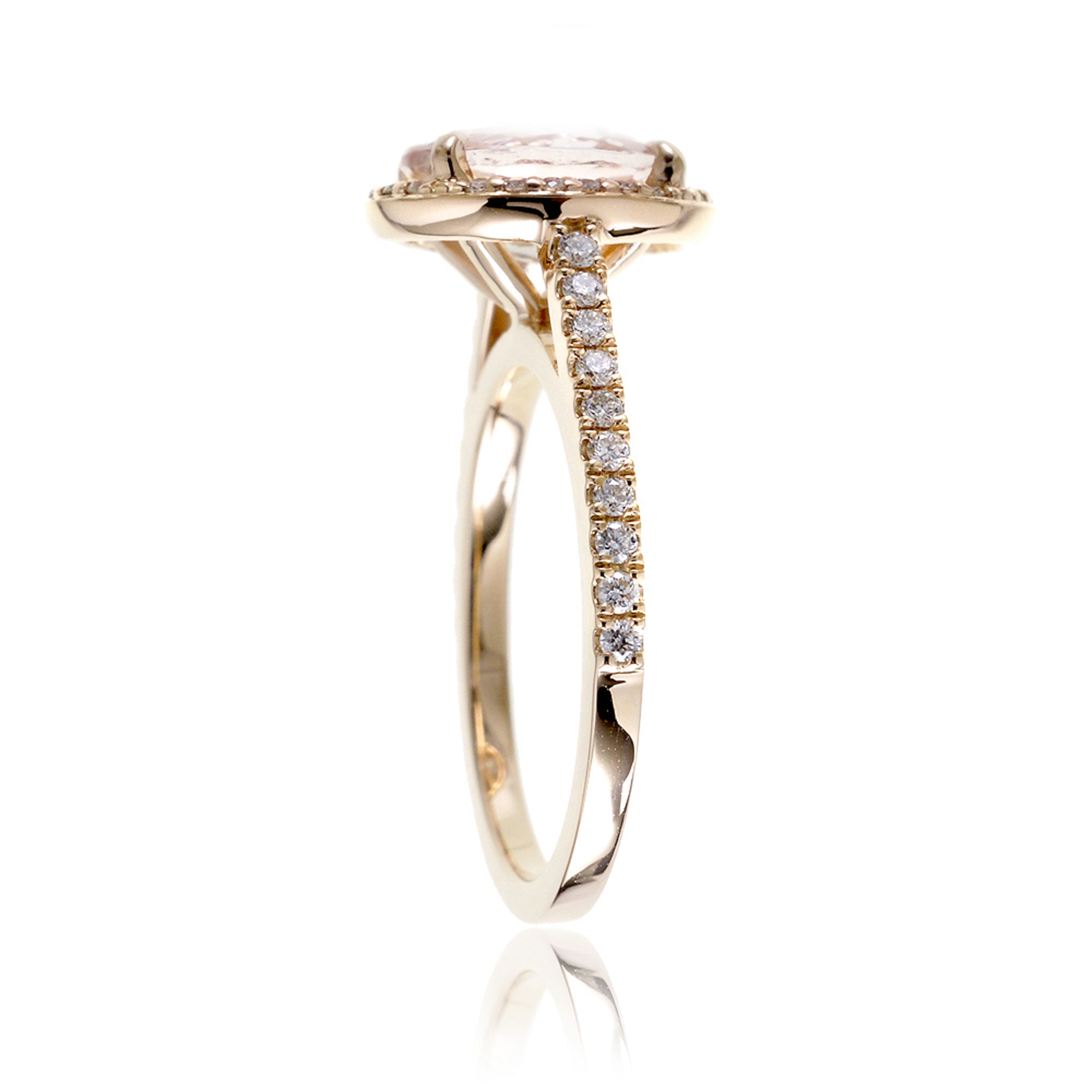The Steffy Oval Cut Moissanite Ring
