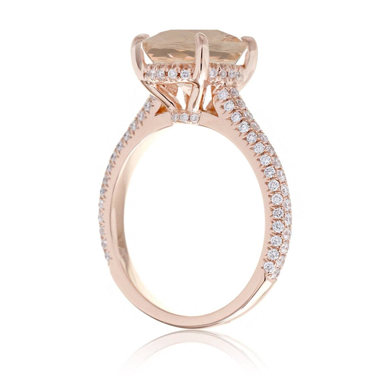 The Starlight Round Morganite Ring