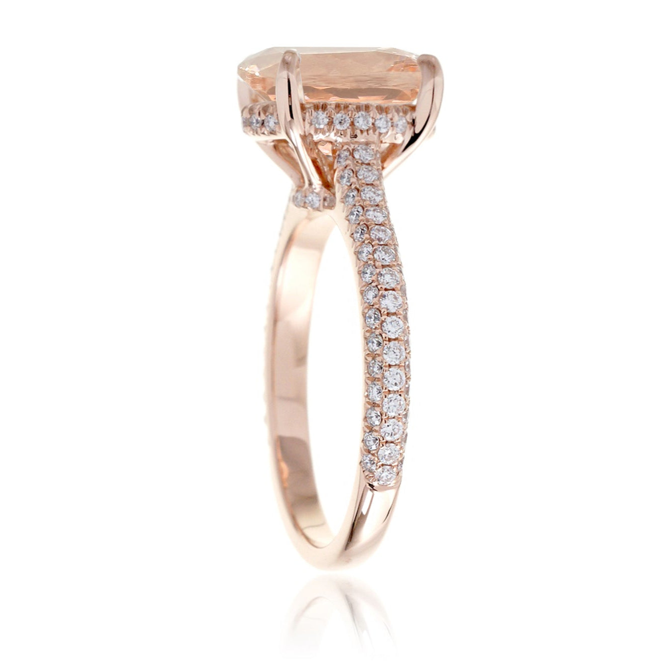 The Starlight Round Morganite Ring