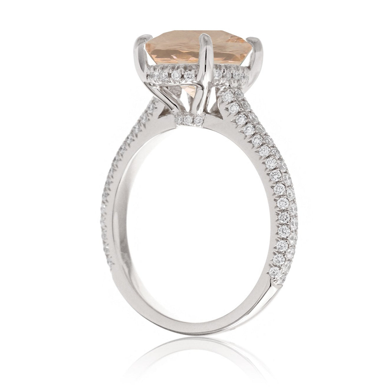 The Starlight Round Morganite Ring