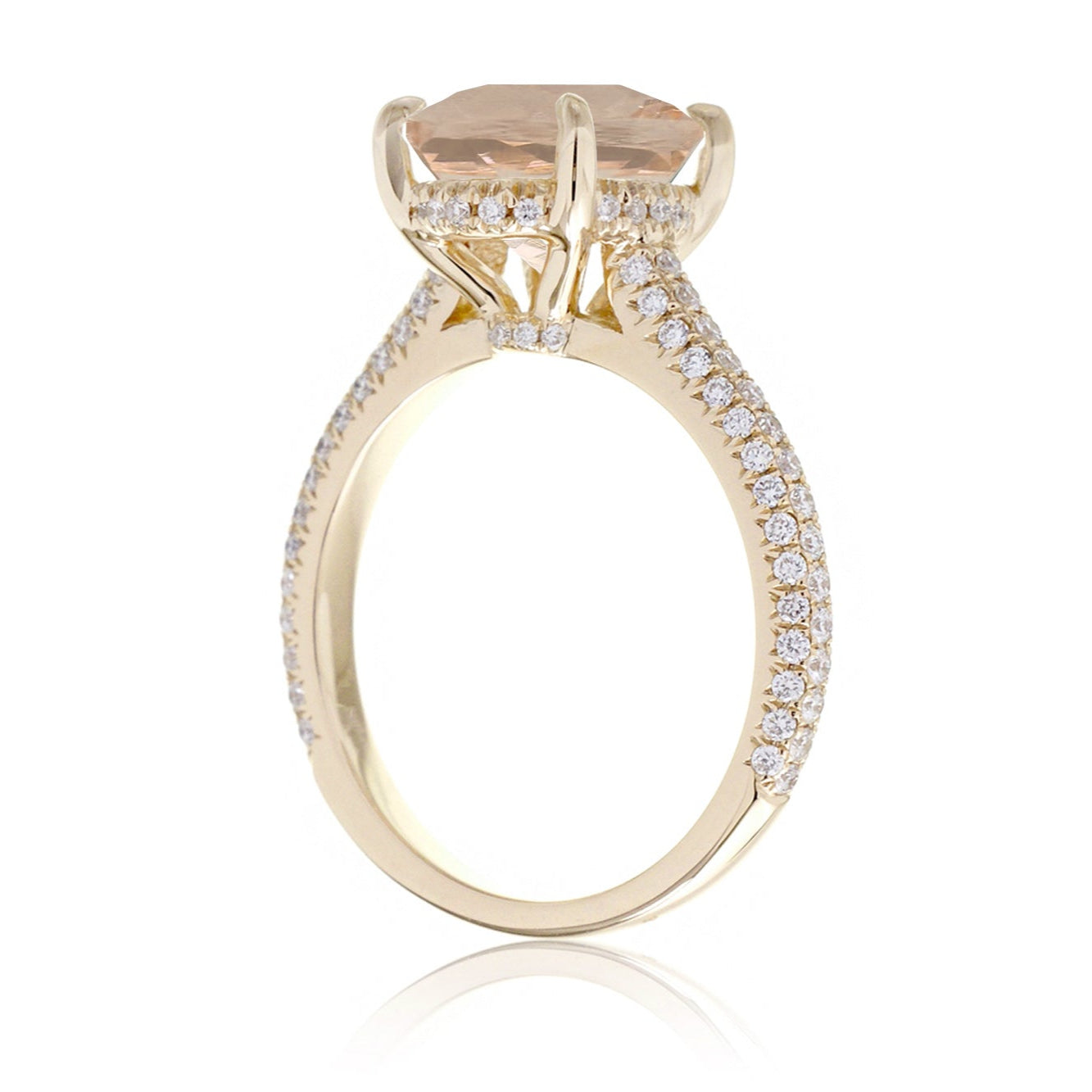 The Starlight Round Morganite Ring