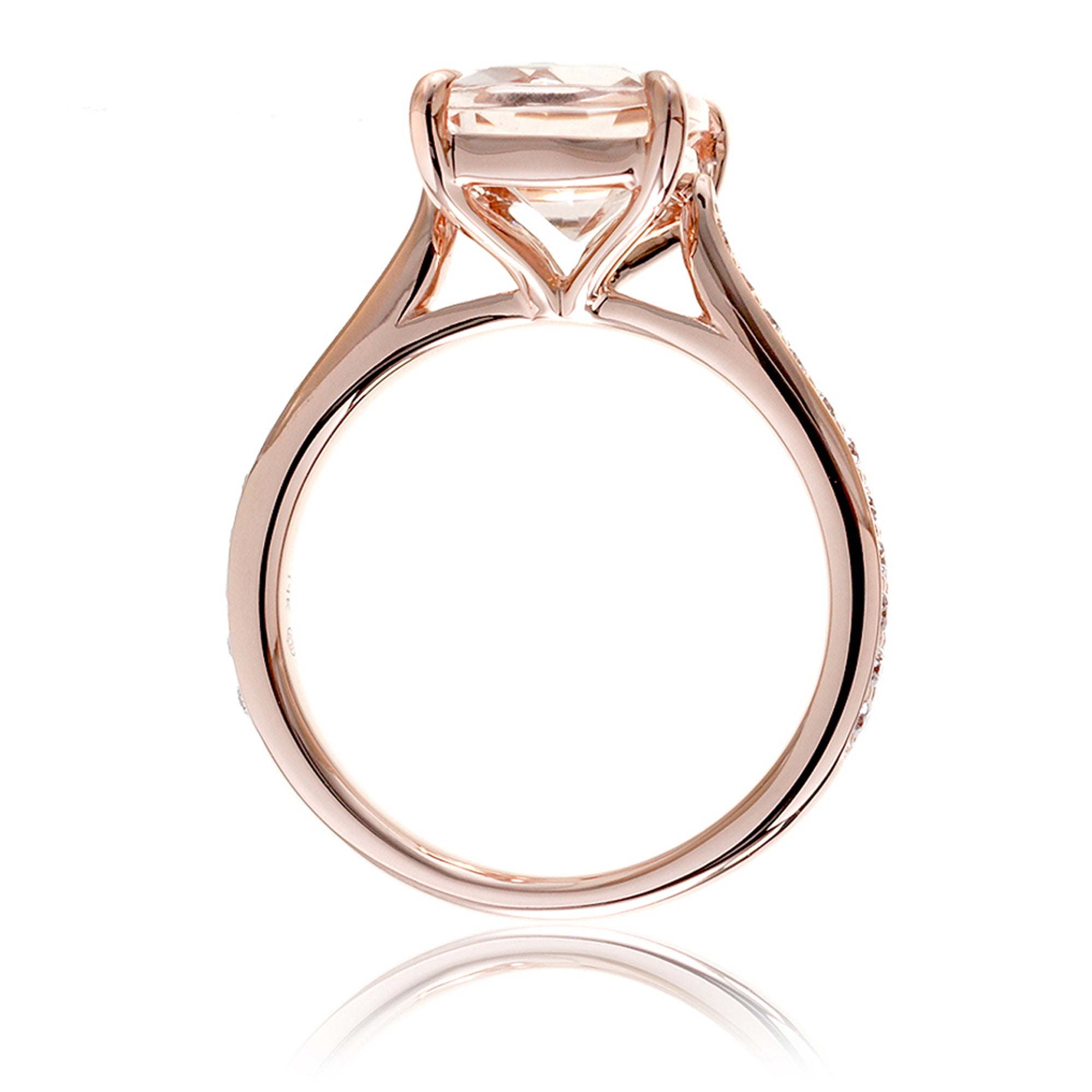 The Emily Oval Cut Morganite Ring