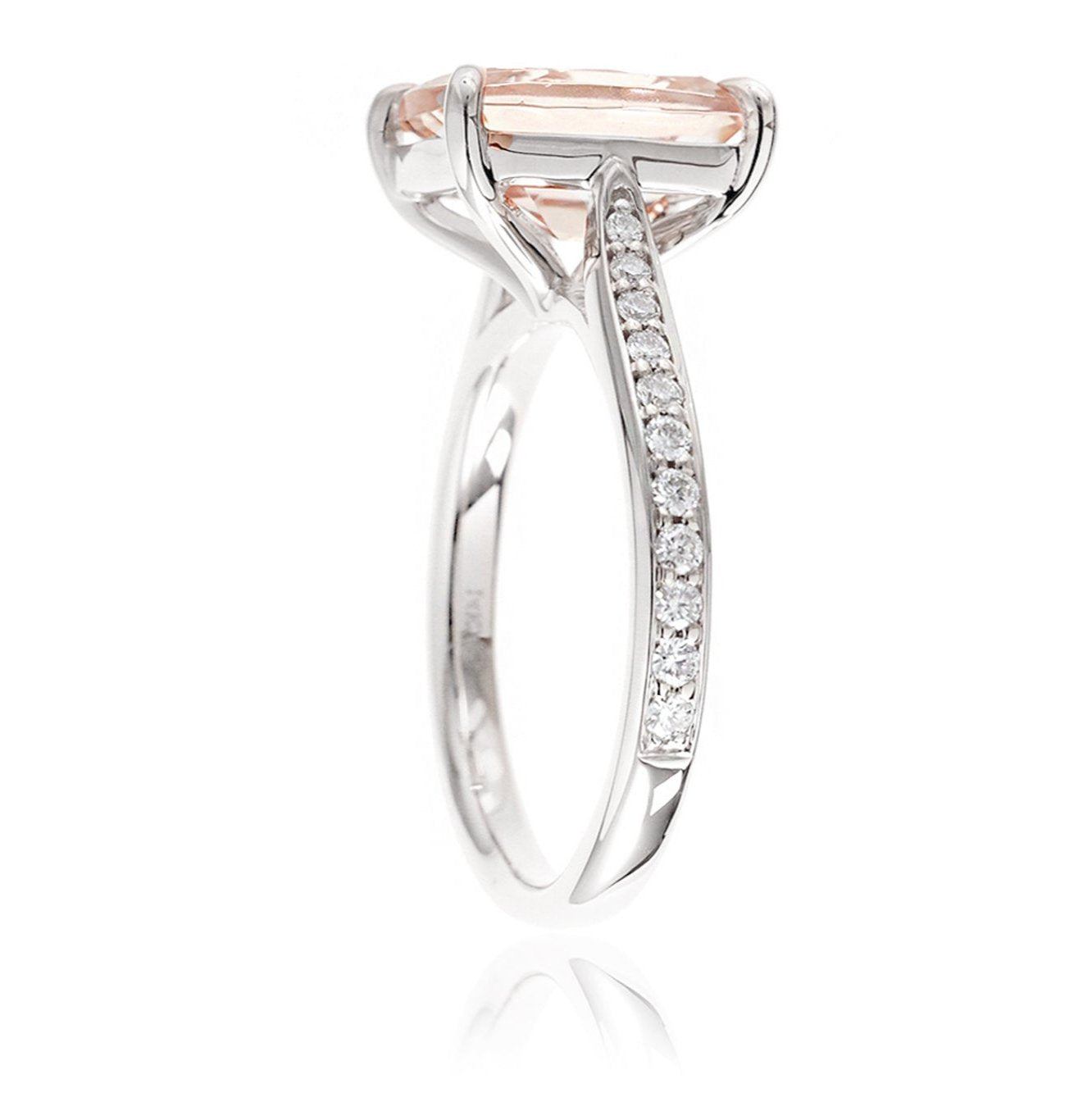The Emily Oval Cut Morganite Ring