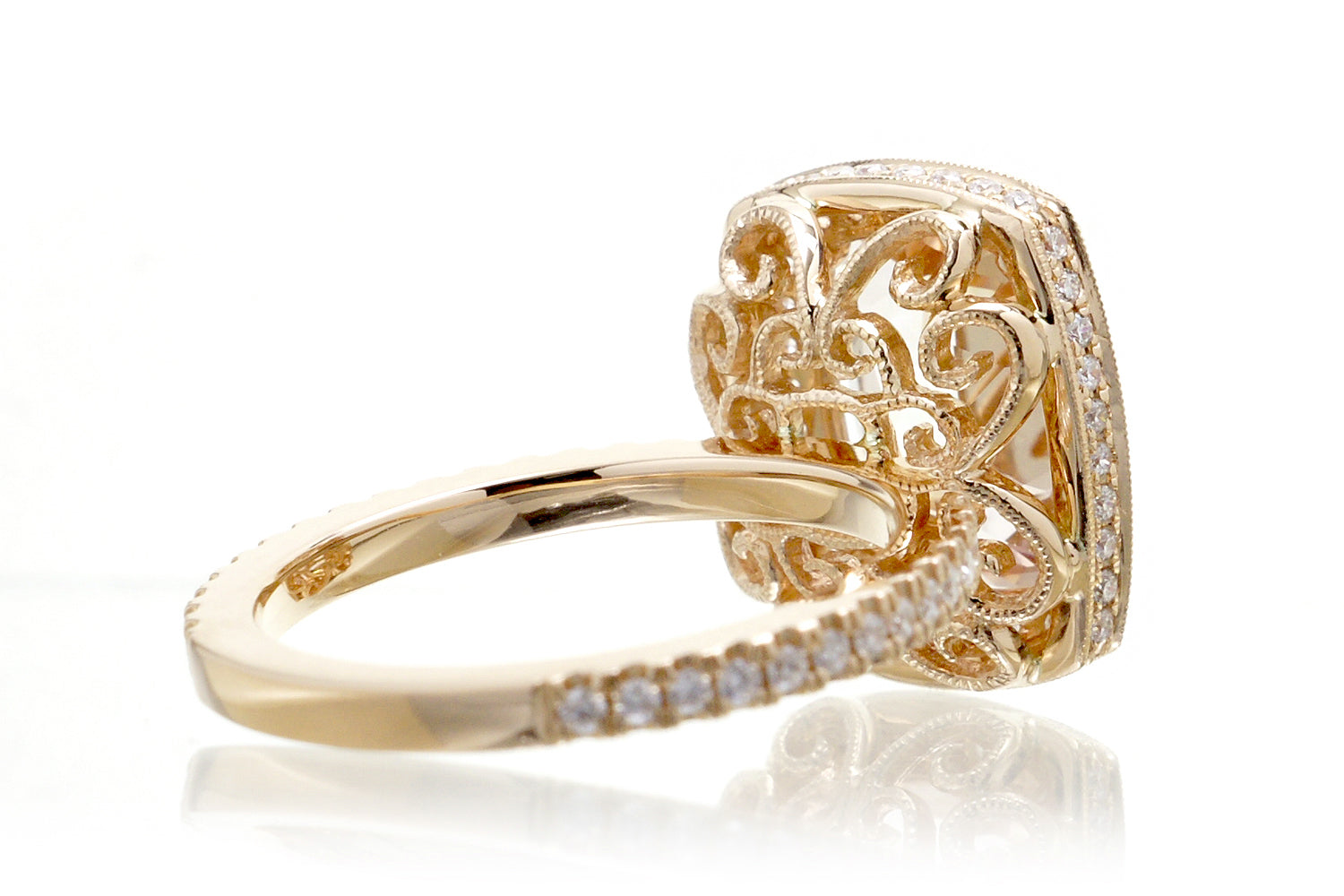 The Camila Cushion Rose De France Amethyst Ring