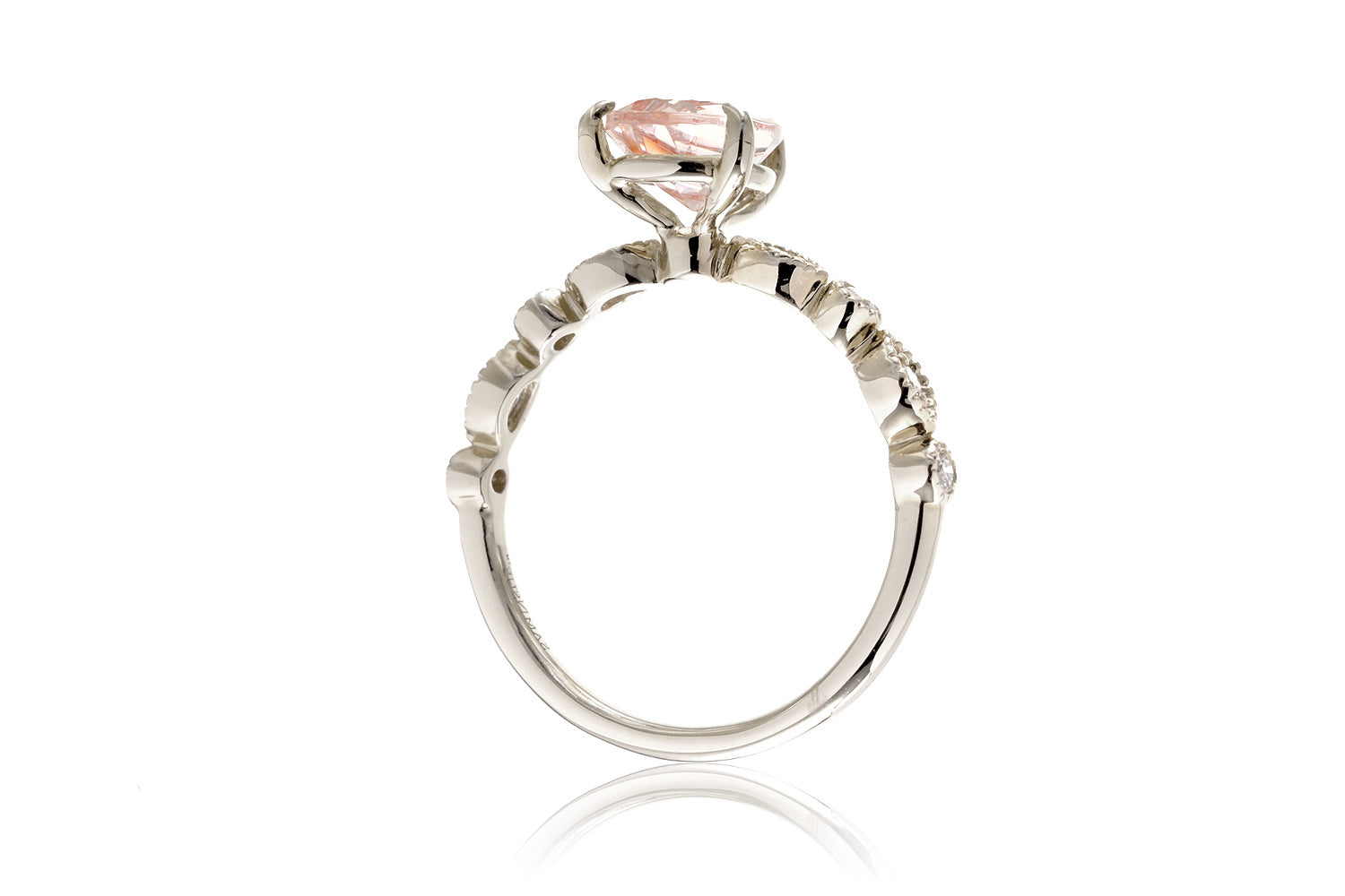 The Ivy Pear Morganite Ring