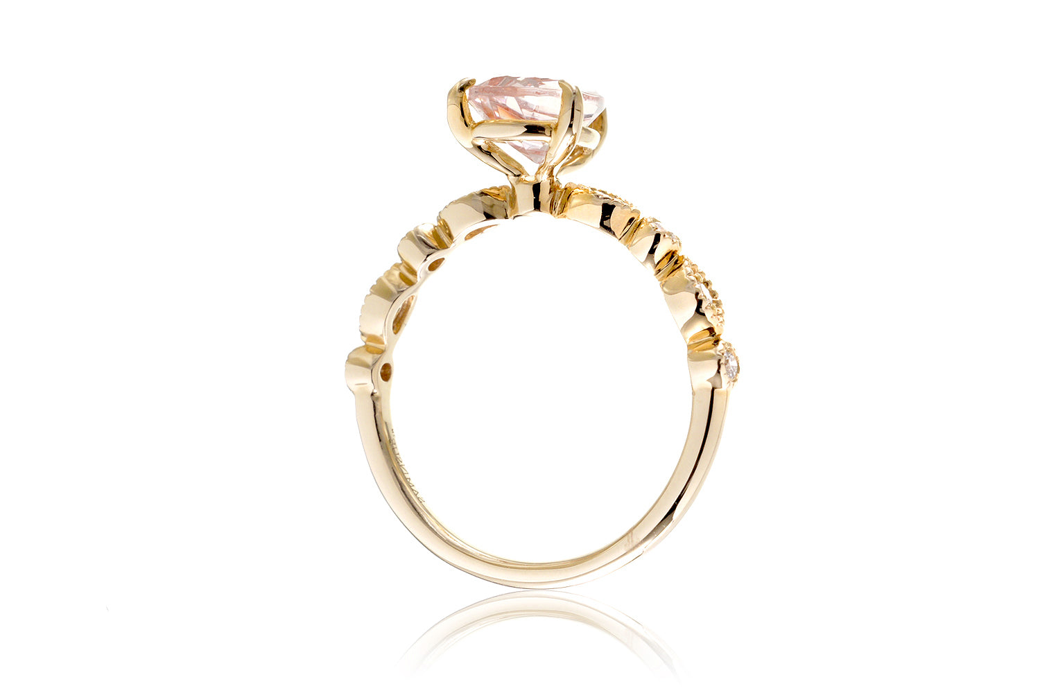 The Ivy Pear Morganite Ring