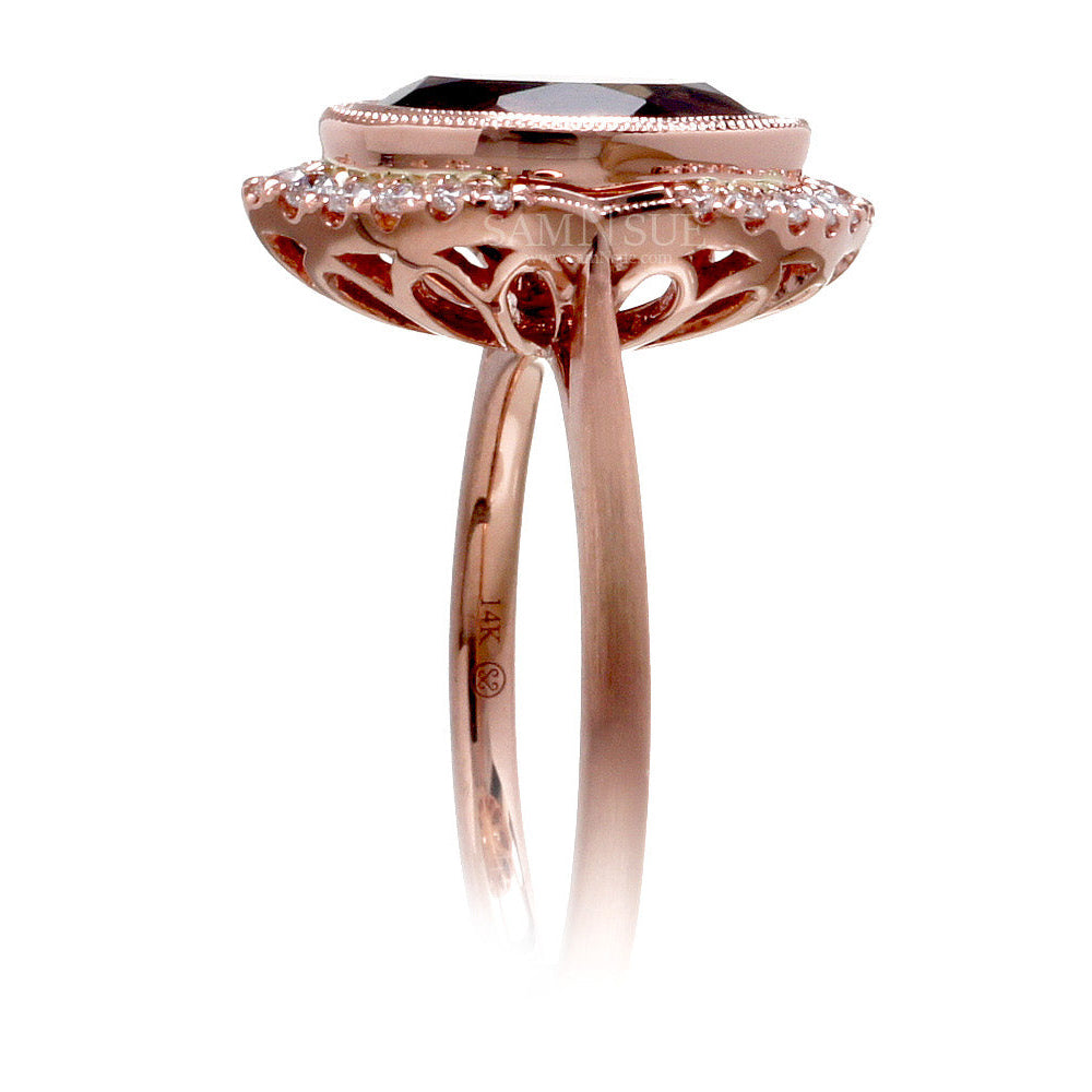 The Simone Oval Smokey Topaz (10x8)