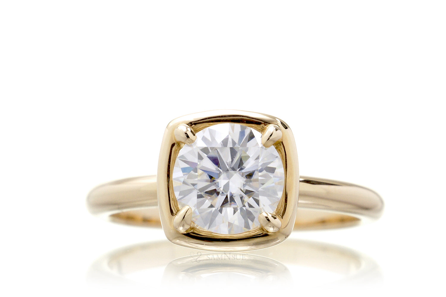 The Jane Round Moissanite Ring