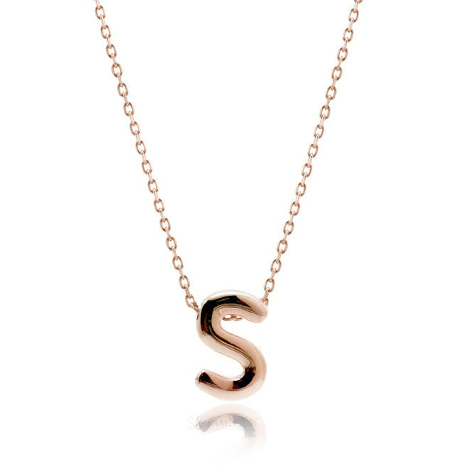 Tiny Initial Charm Pendant