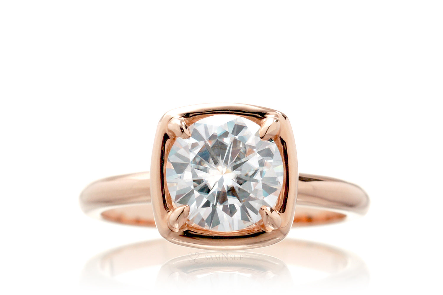 The Jane Round Moissanite Ring