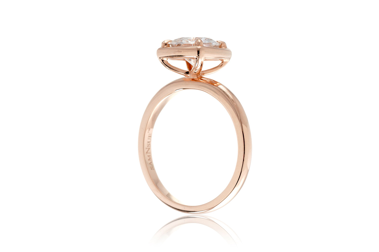 The Jane Round Moissanite Ring