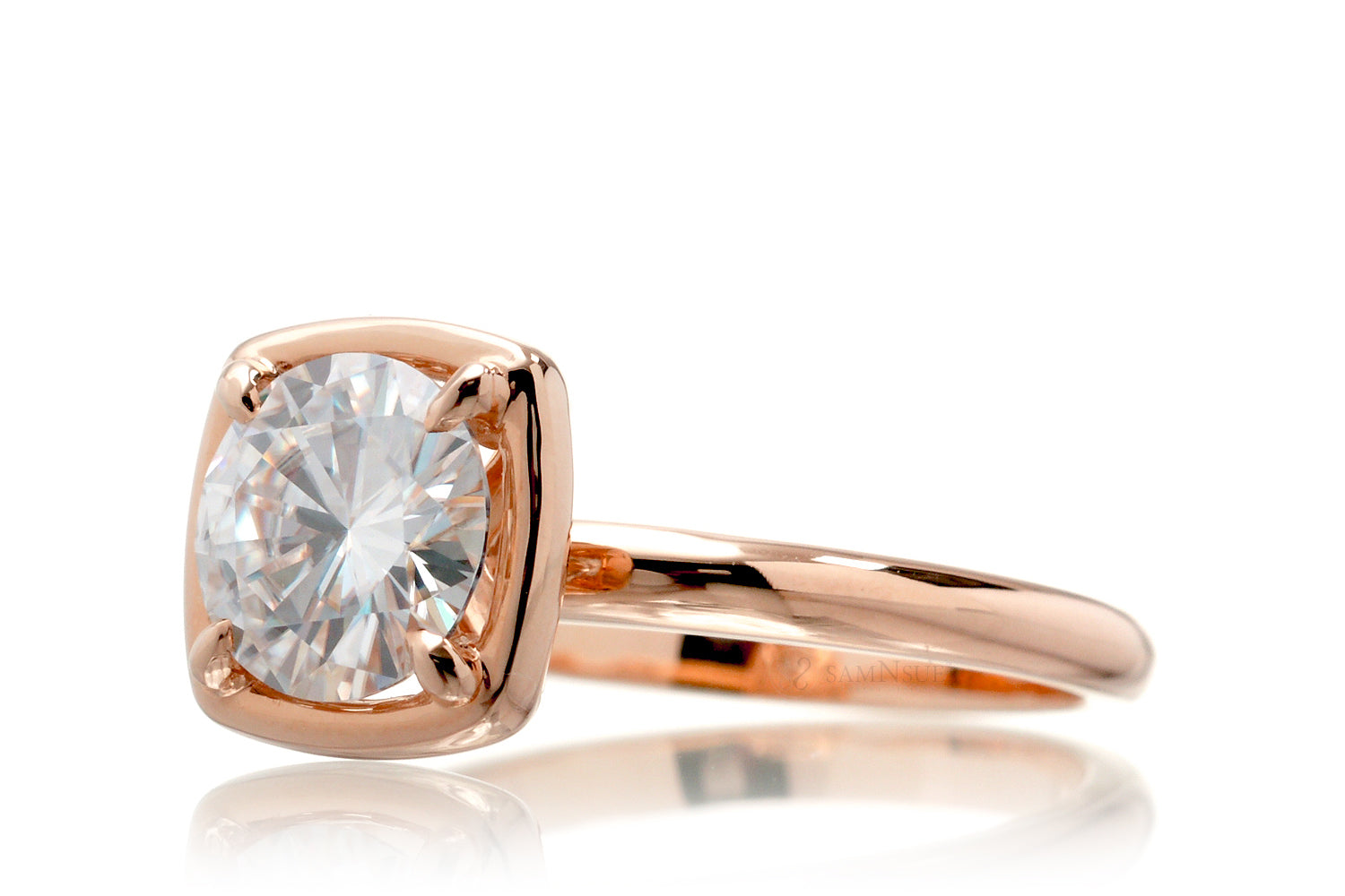 The Jane Round Moissanite Ring