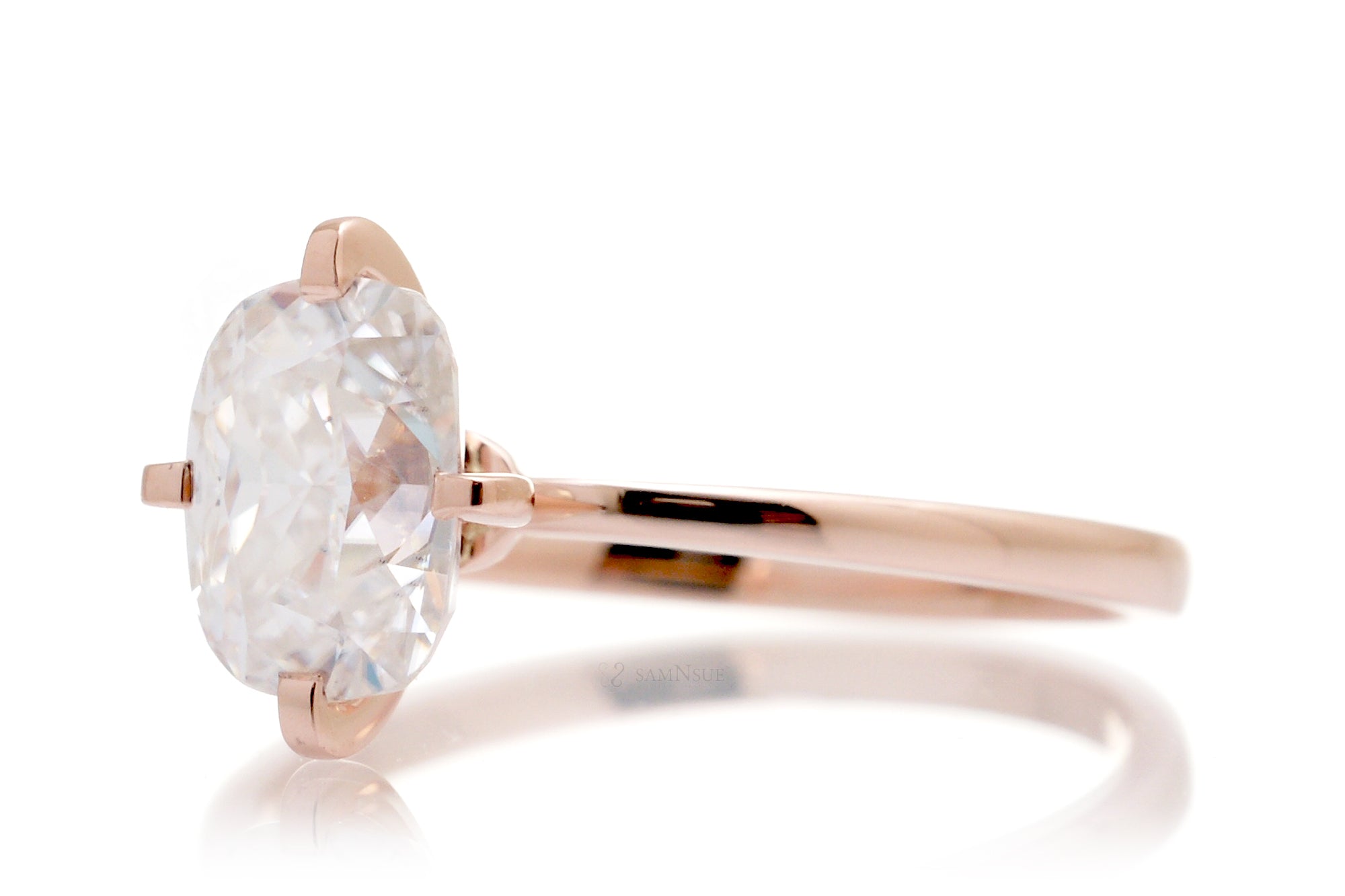 The Adeline Cushion Moissanite