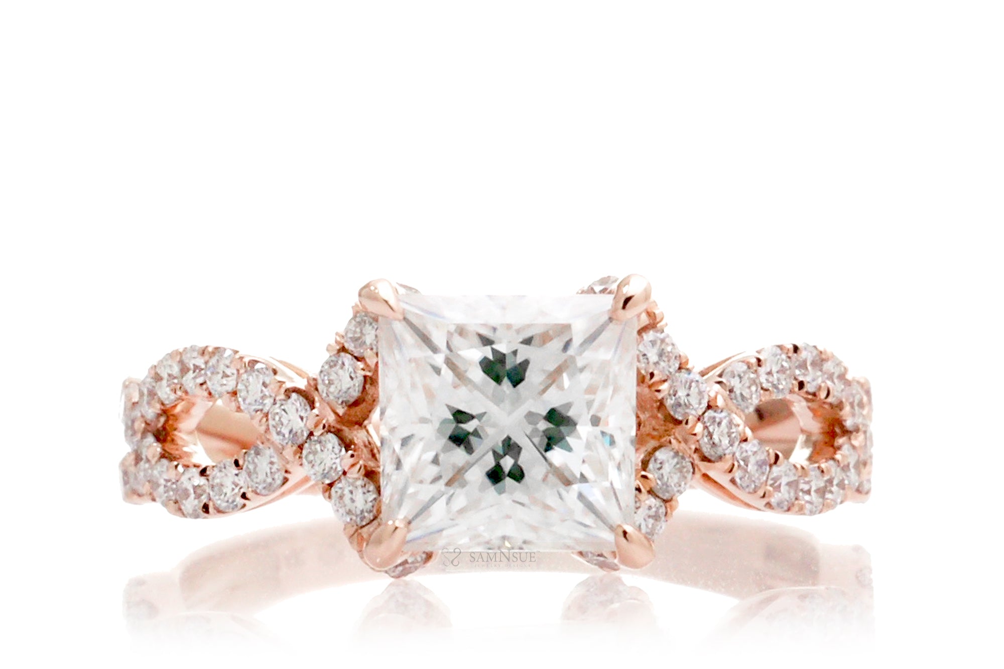 The Felicity Princess Moissanite Ring