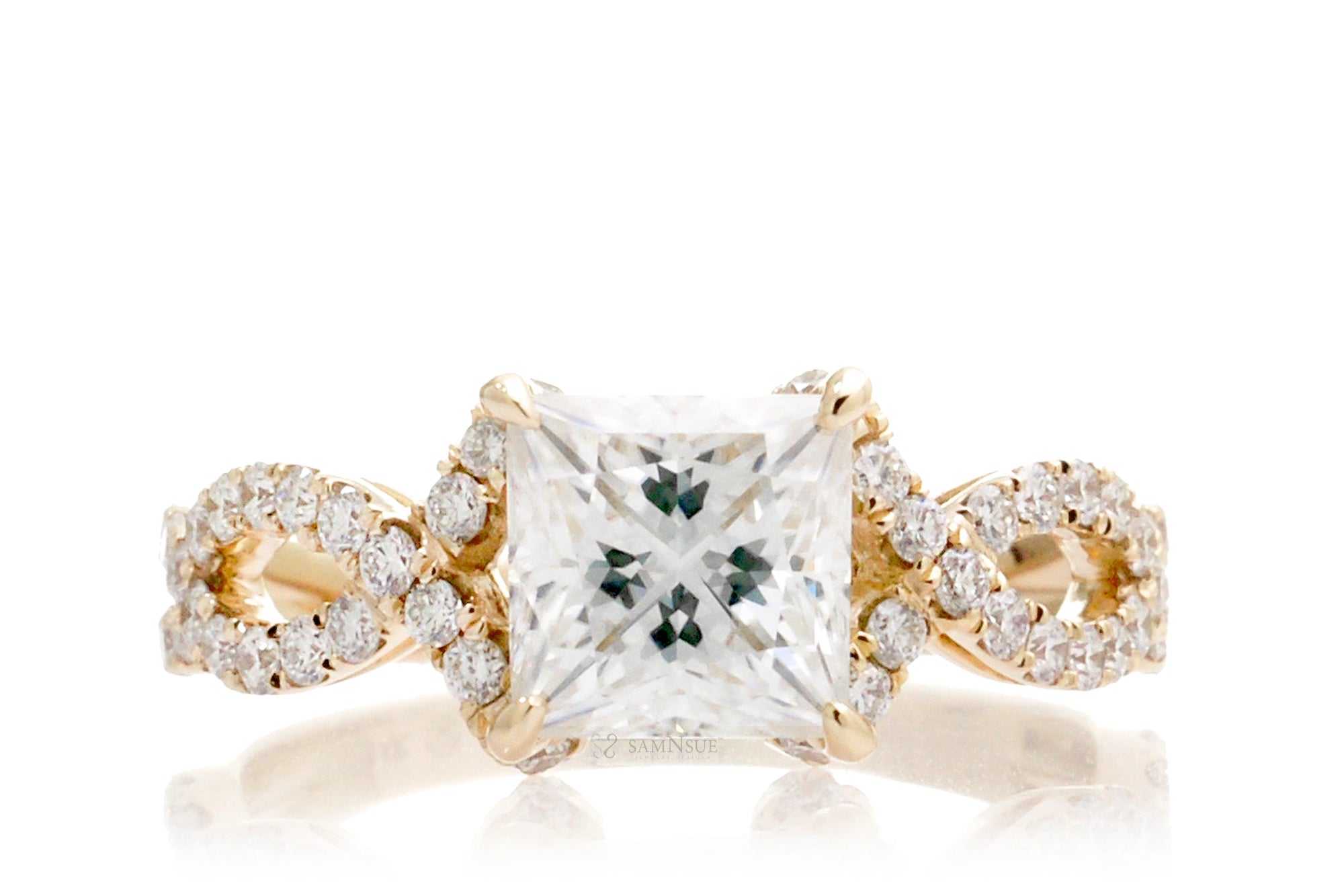 The Felicity Princess Moissanite Ring